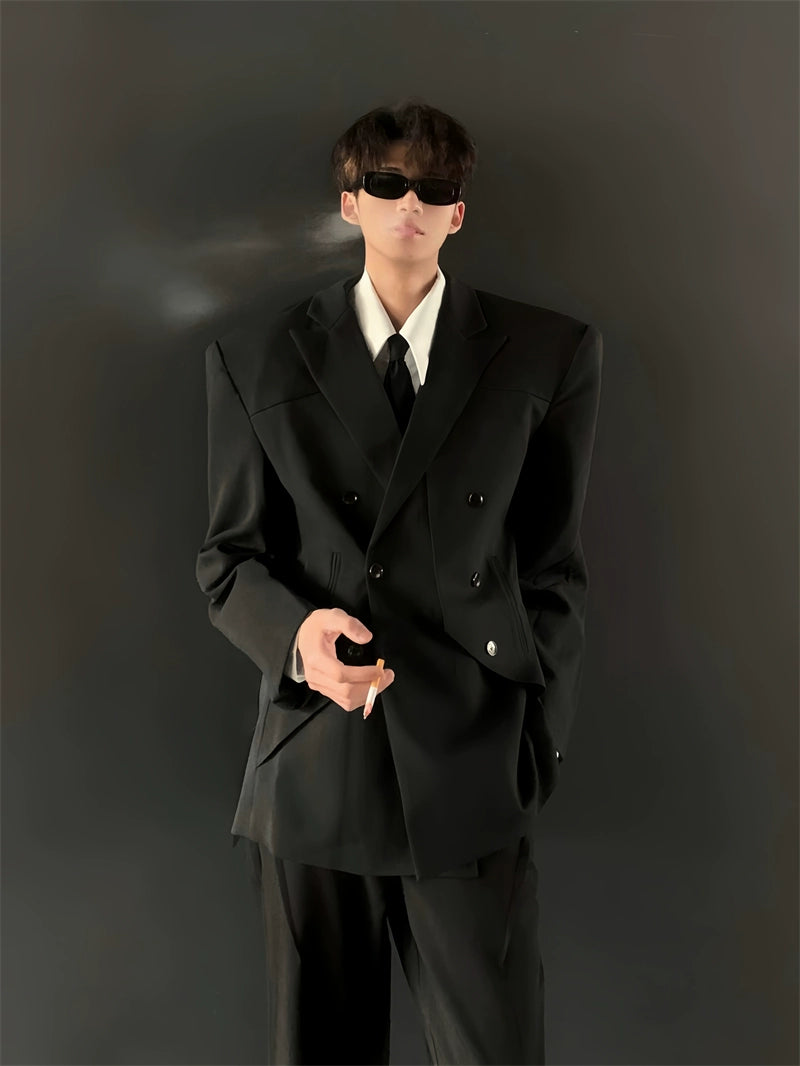 Oversized Double-Breasted Suit