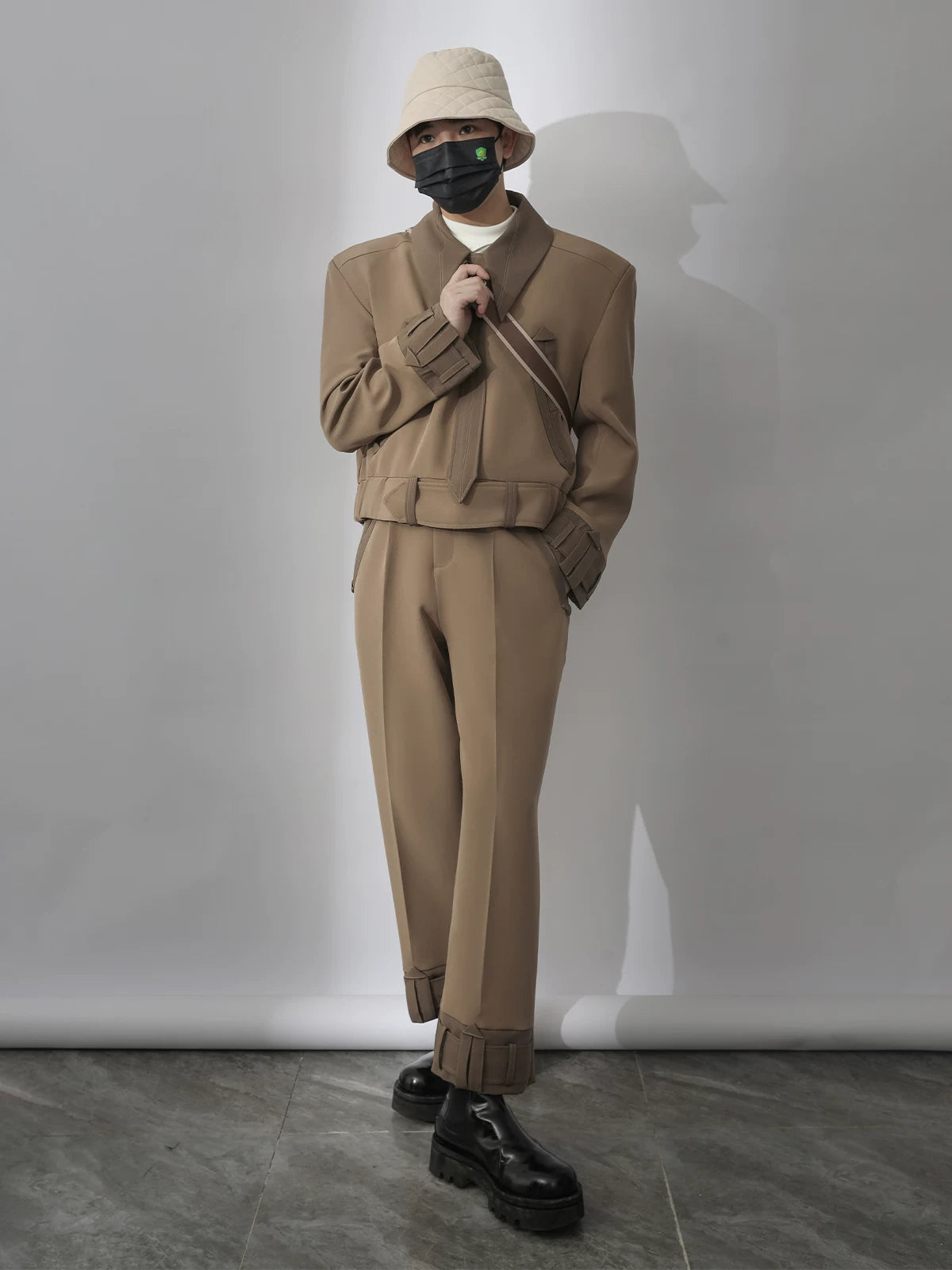 Saddle Crest Structured Belted Jacket