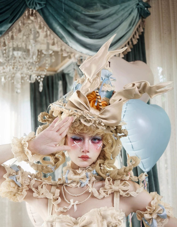 Rosette Lace Cone Party Hat
