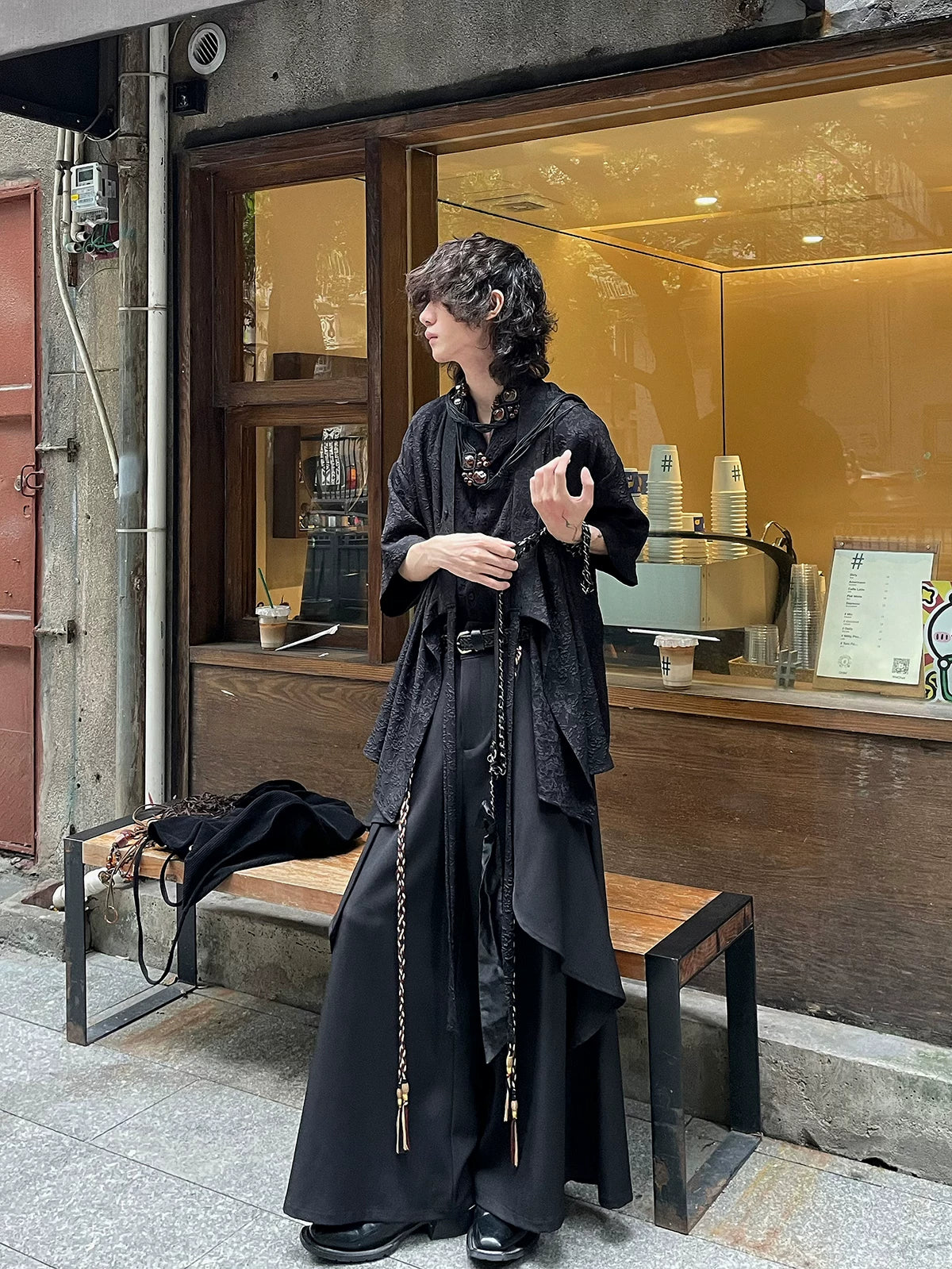 Nocturne Draped Wide-Leg Pants