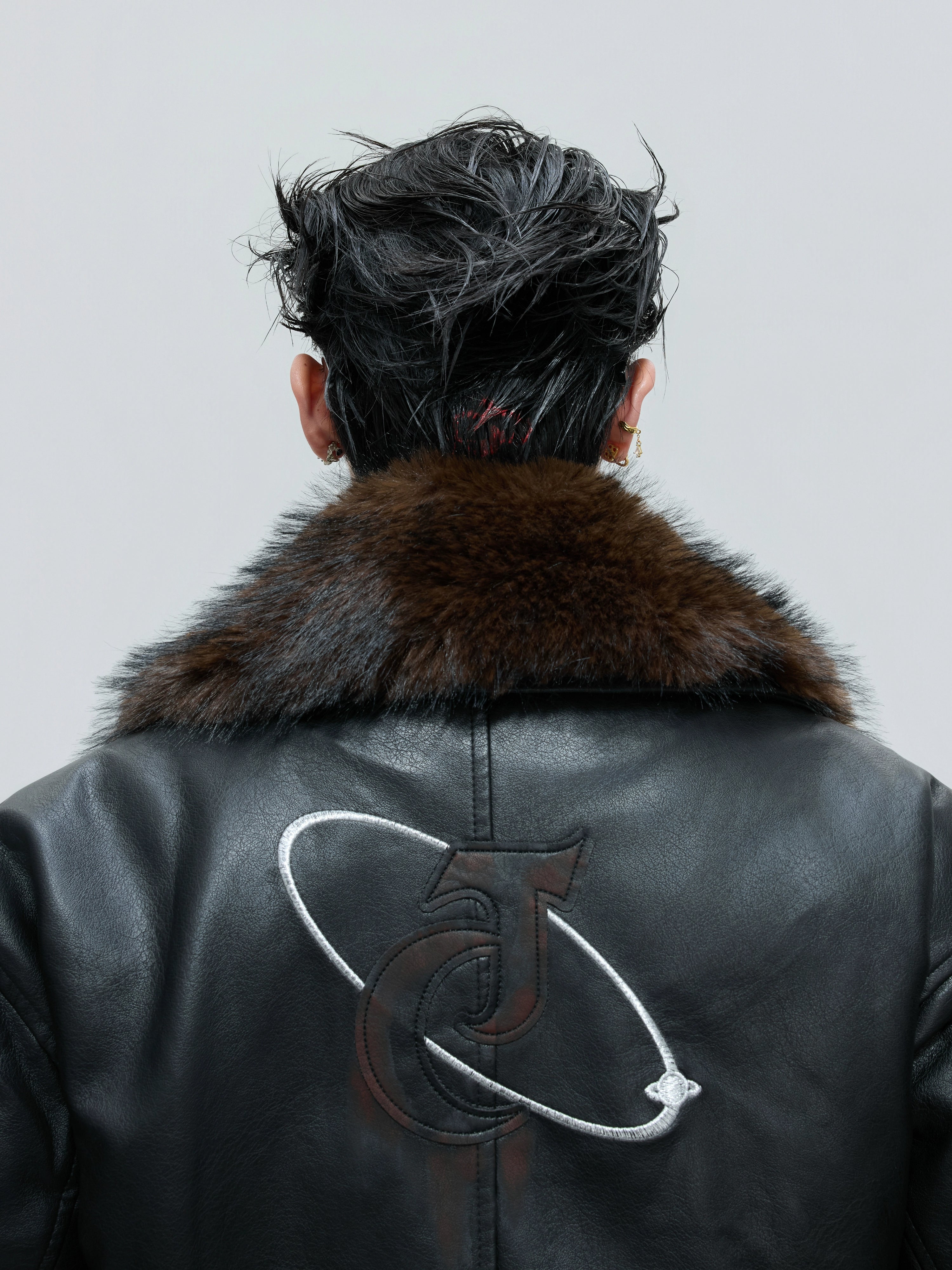 Orbit Luxe Fur Leather Jacket