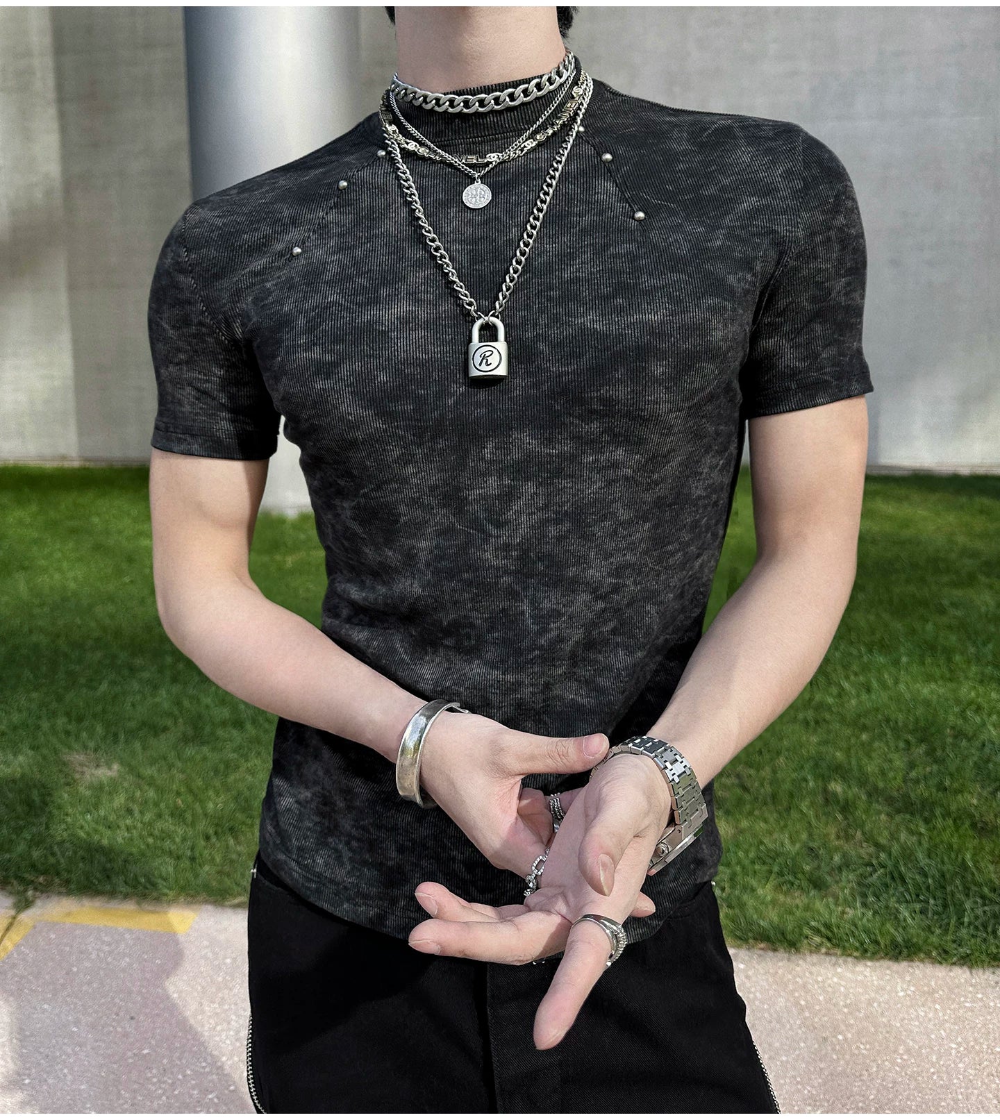 Shadow Fade Alloy-Ring Tee