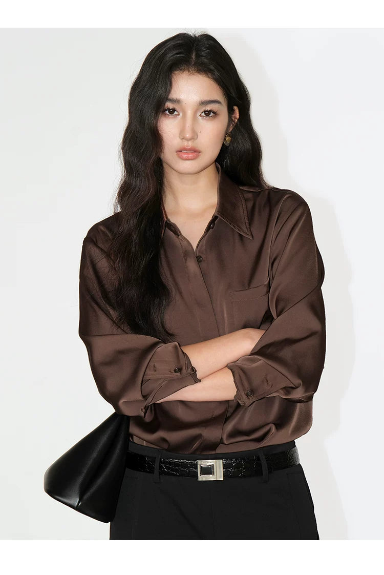 Silkline Classic Draped Pocket Shirts