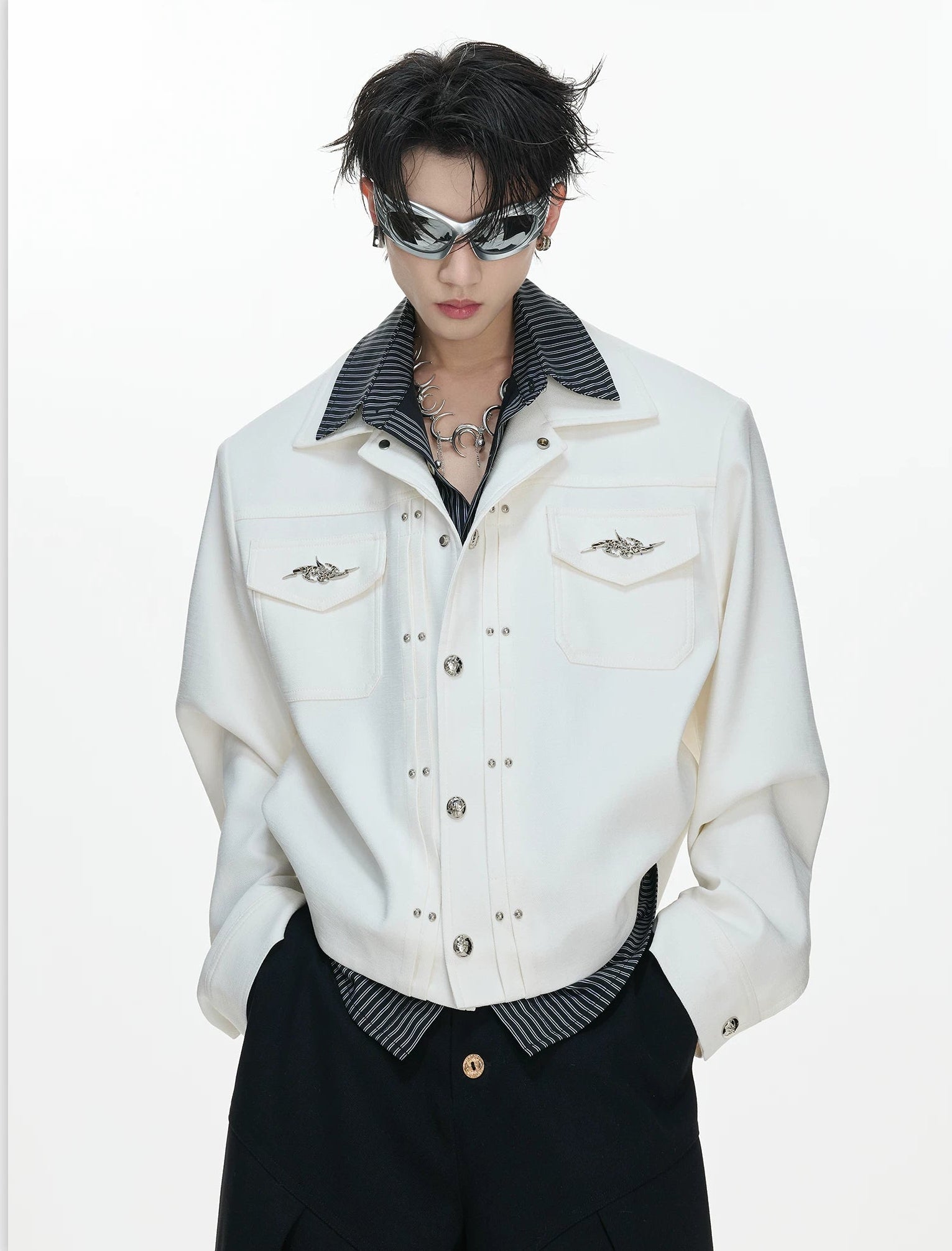 Midnight Relay Embellished Tech Blouson