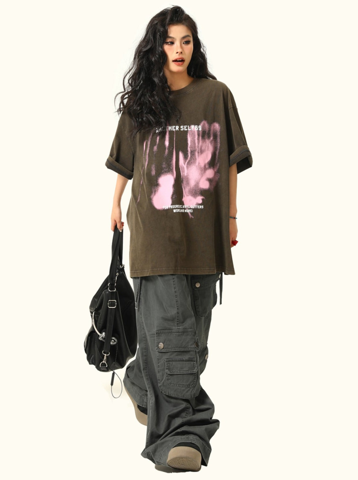 Grunge-Style Oversized T-Shirt