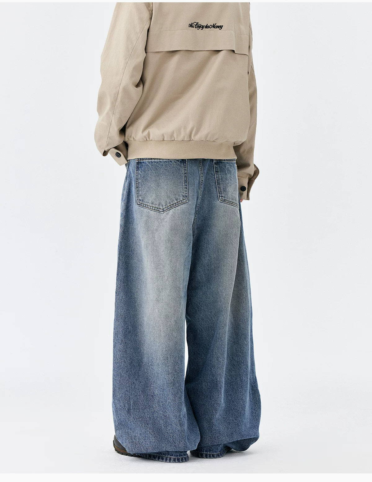 Shadowfade Wide-Leg Denim Jeans