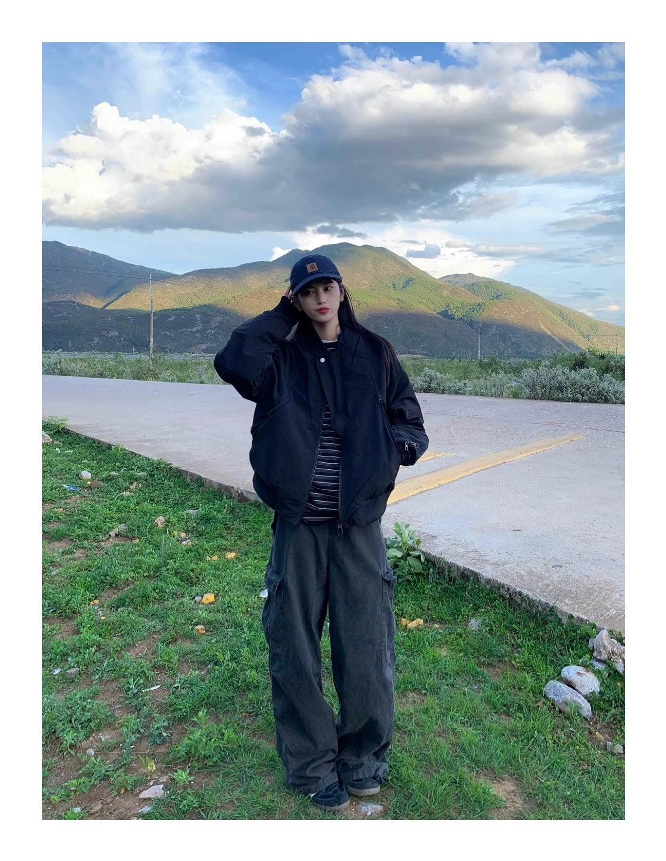Matte Zip-Up Flight Jacket