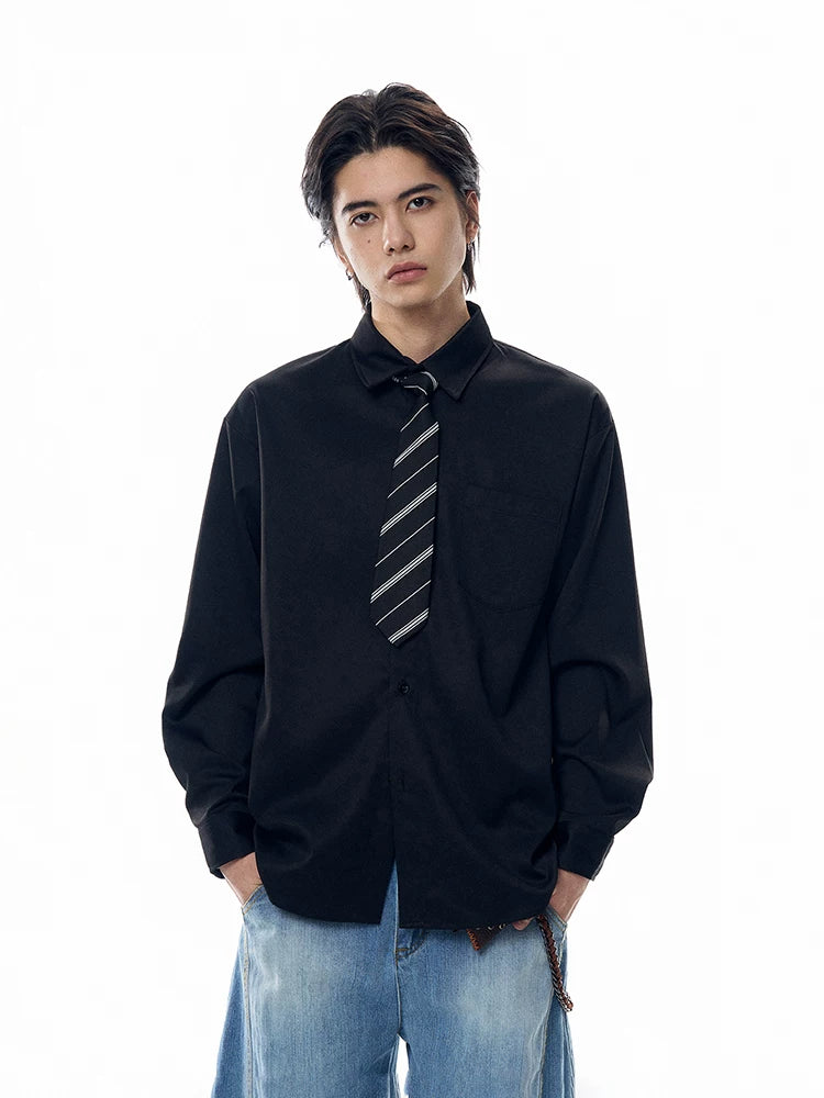 Pixel Verse Oversized Oxford Shirt