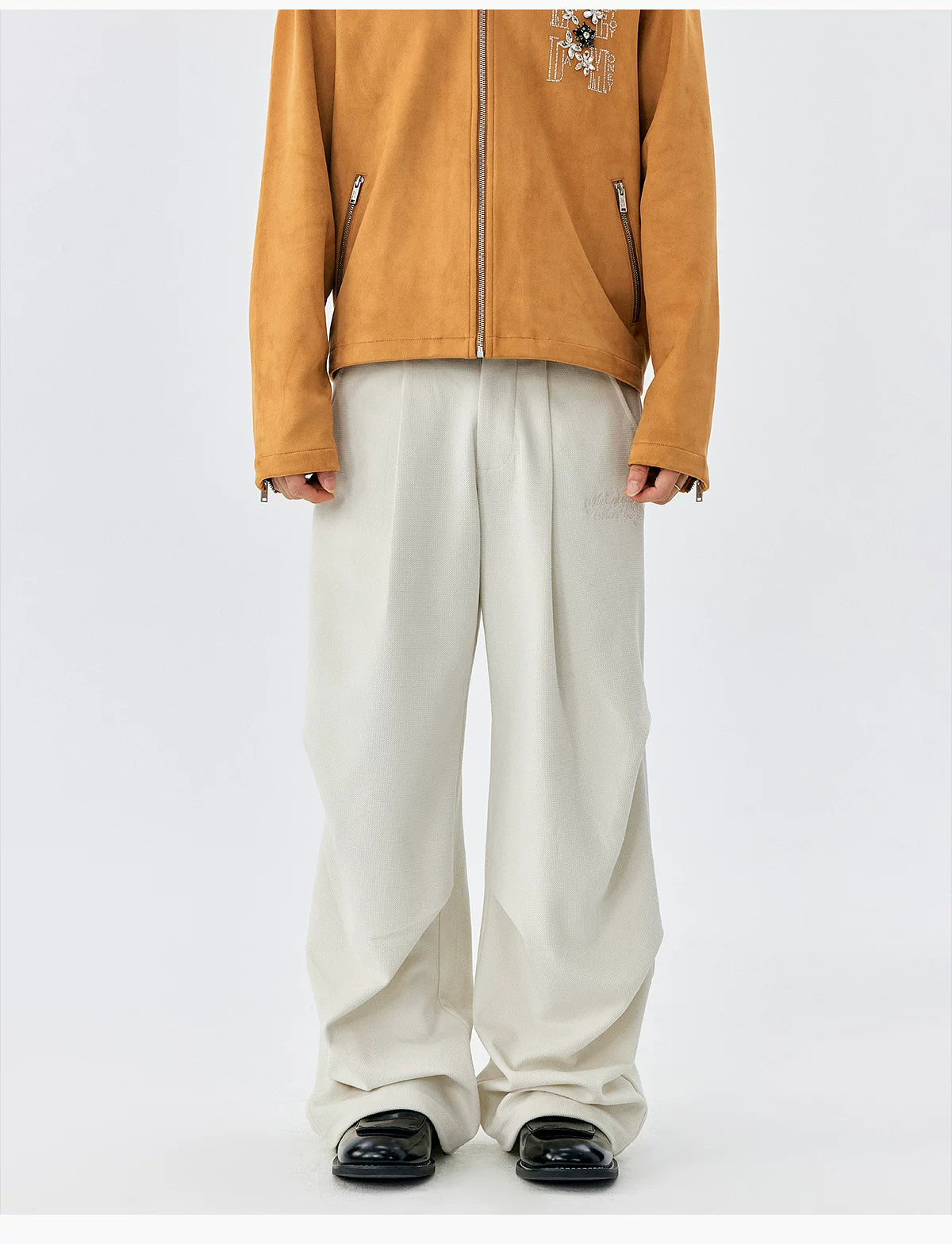 Archive Pleated Wide-Leg Trousers