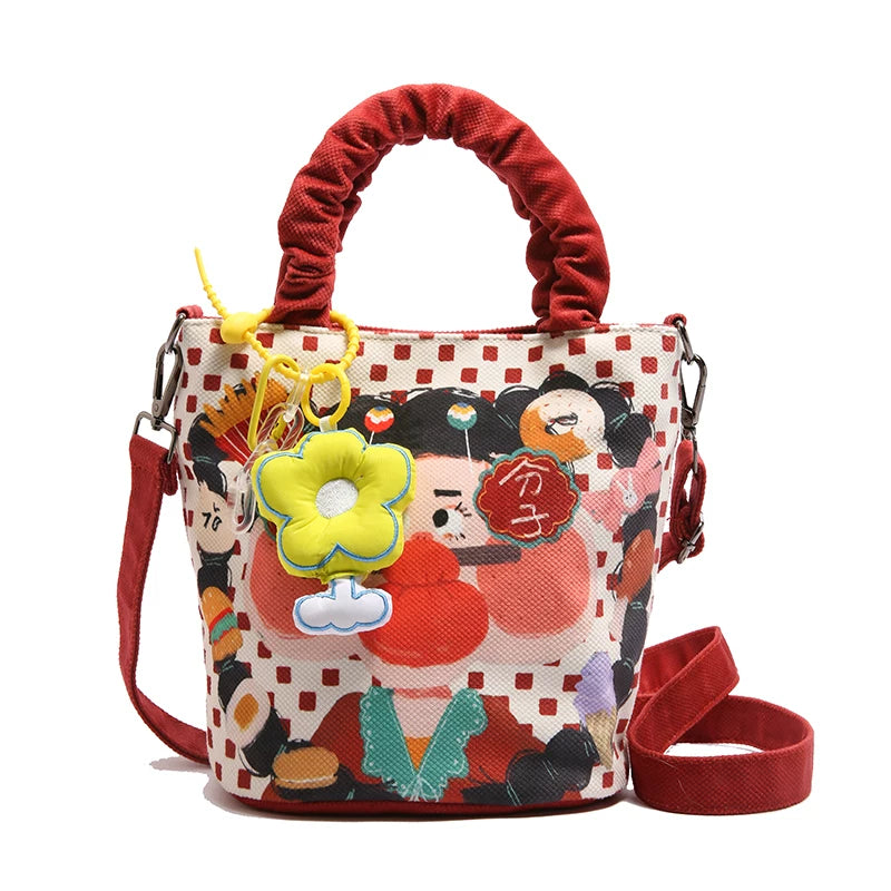 Giggles & Bows Cartoon Tote