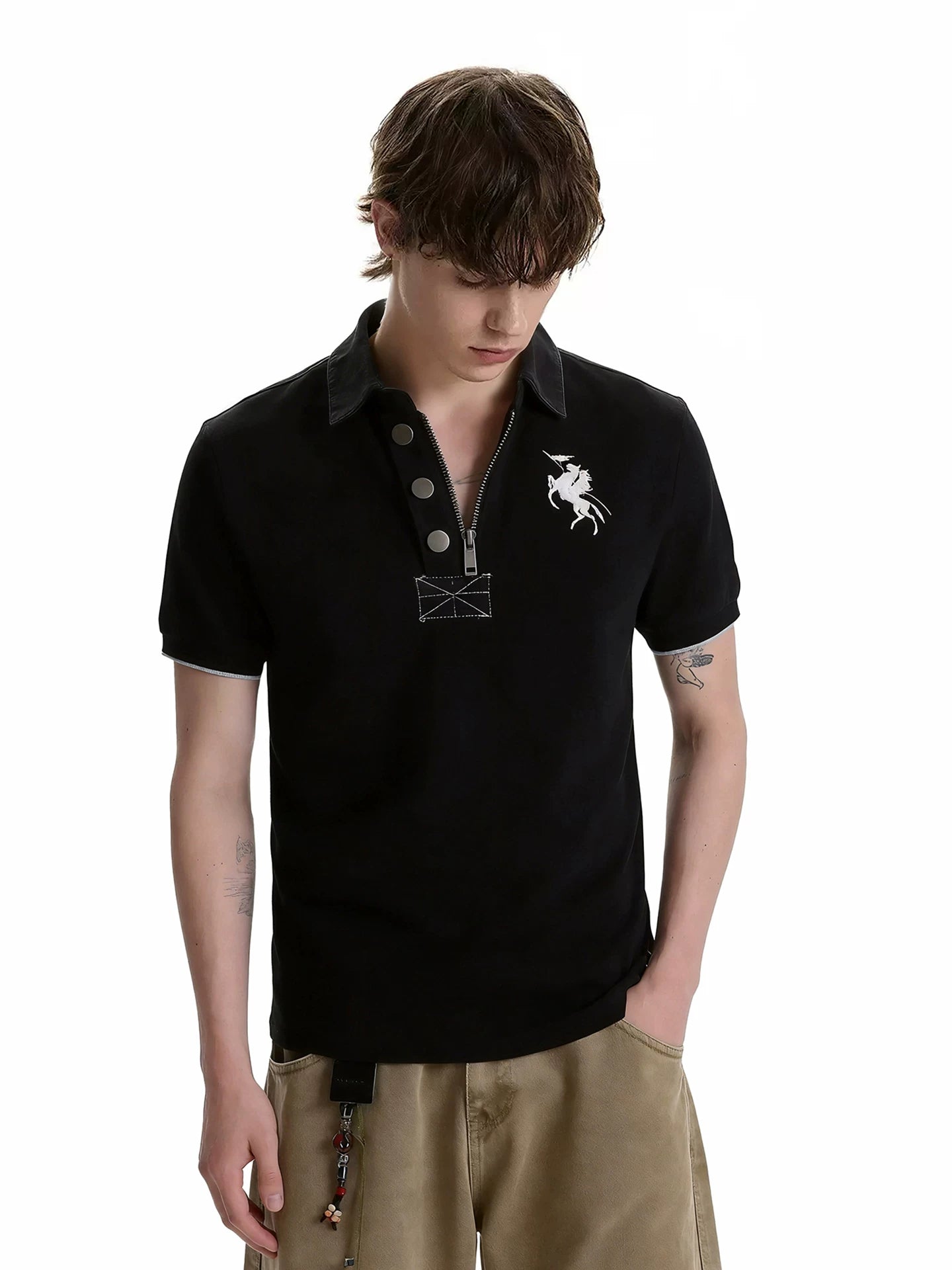 Rider Zip-Placket Polo