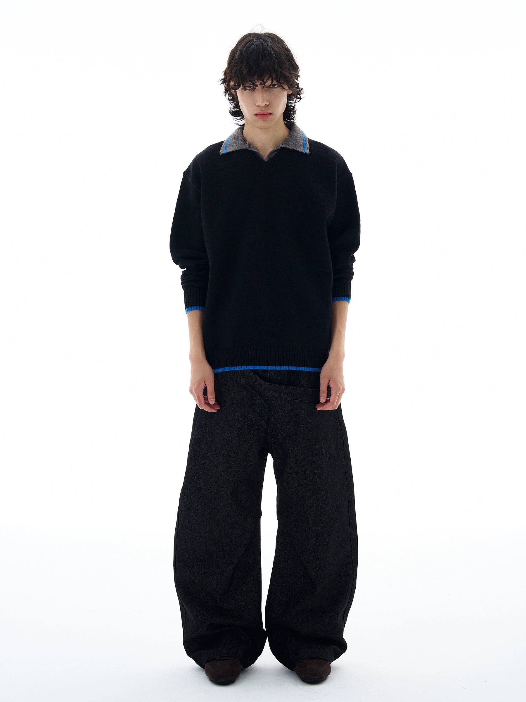 Midnight Edge Collar Sweater