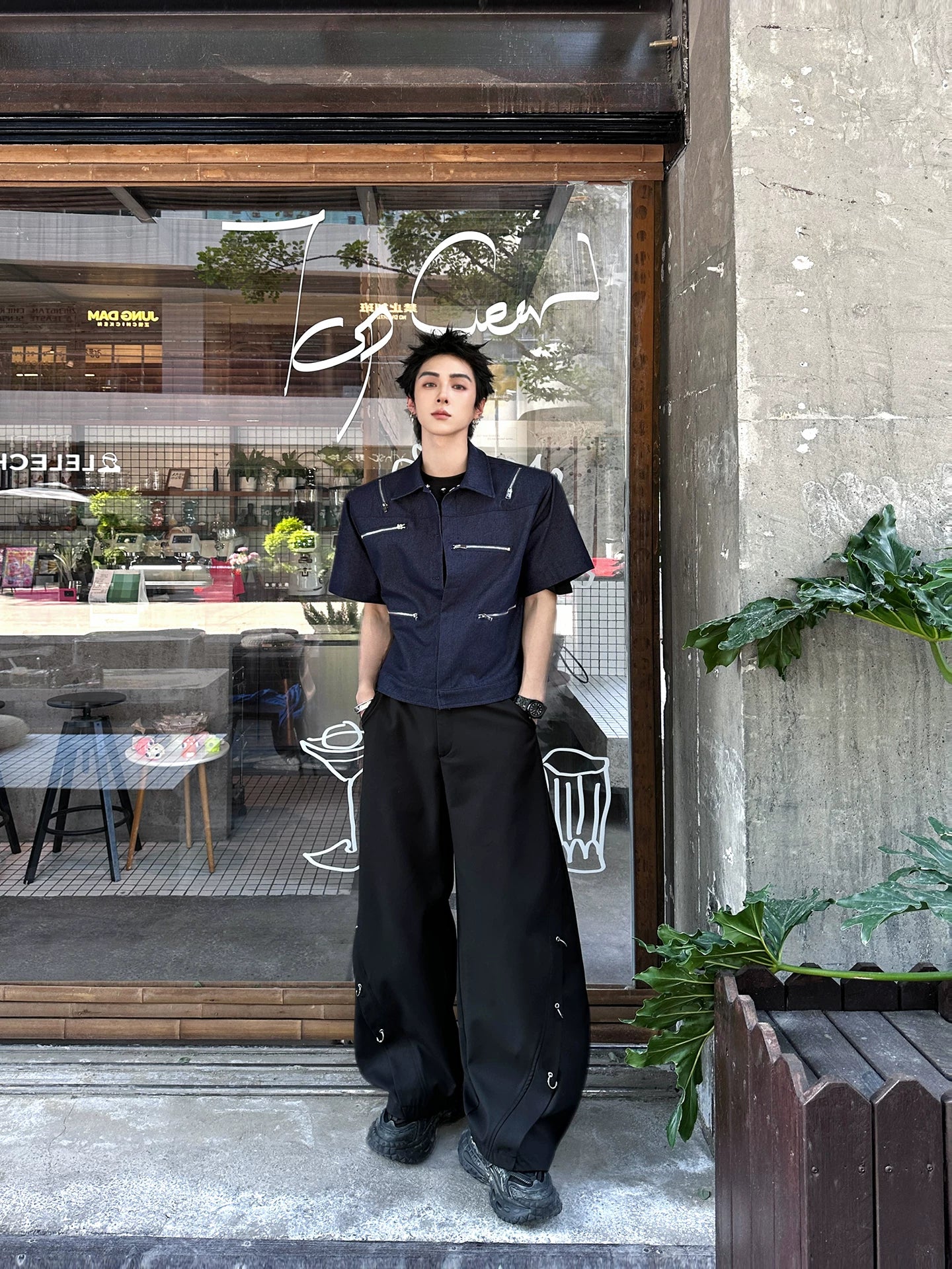 Obsidian Halo Hook-Tether Balloon Trousers