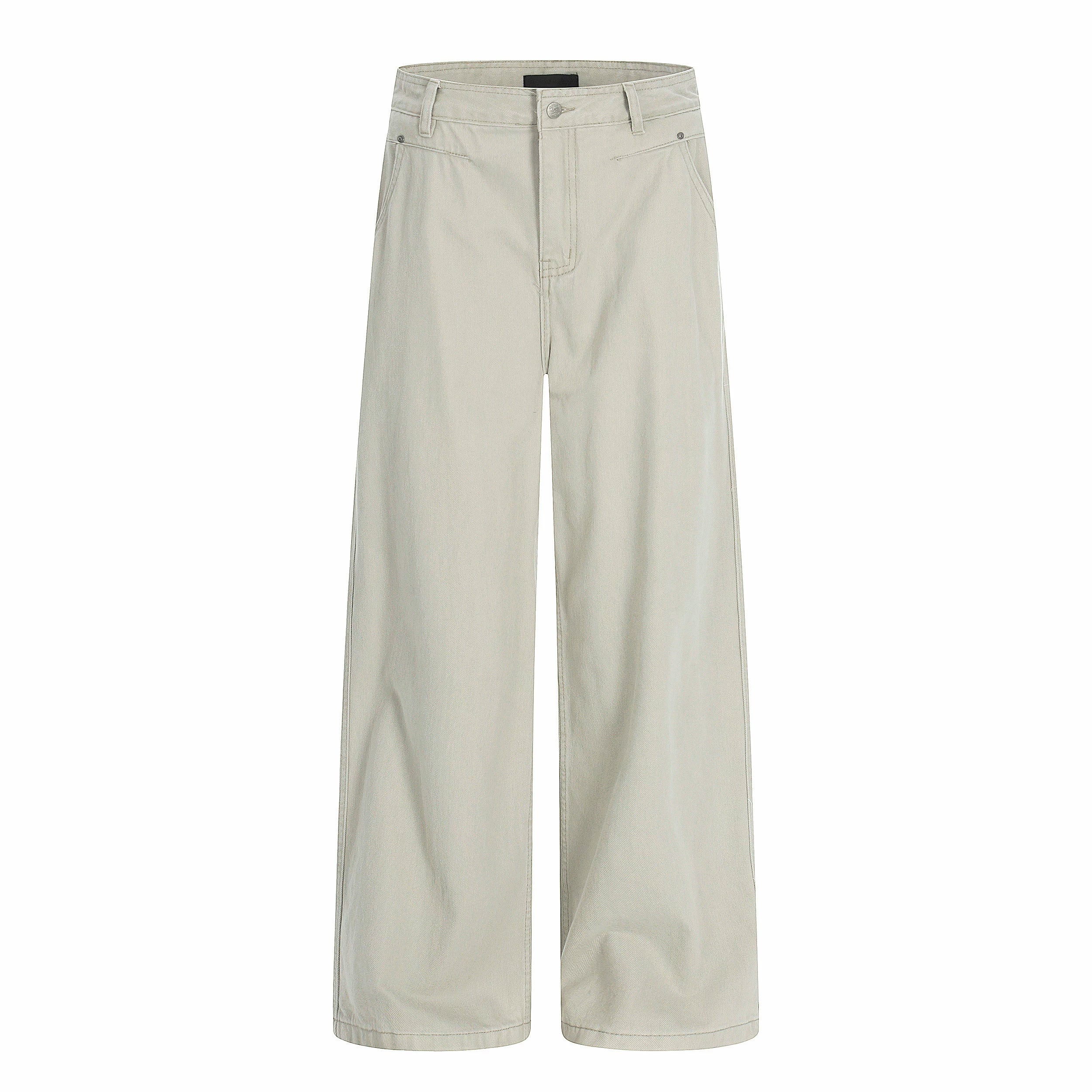 Harbor Cargo Wide‑Leg Canvas Pants