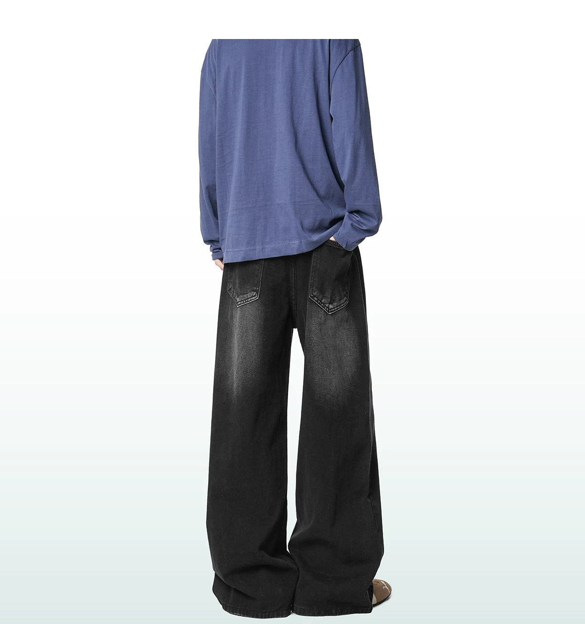 Harbor Fade Wide-Leg Jeans