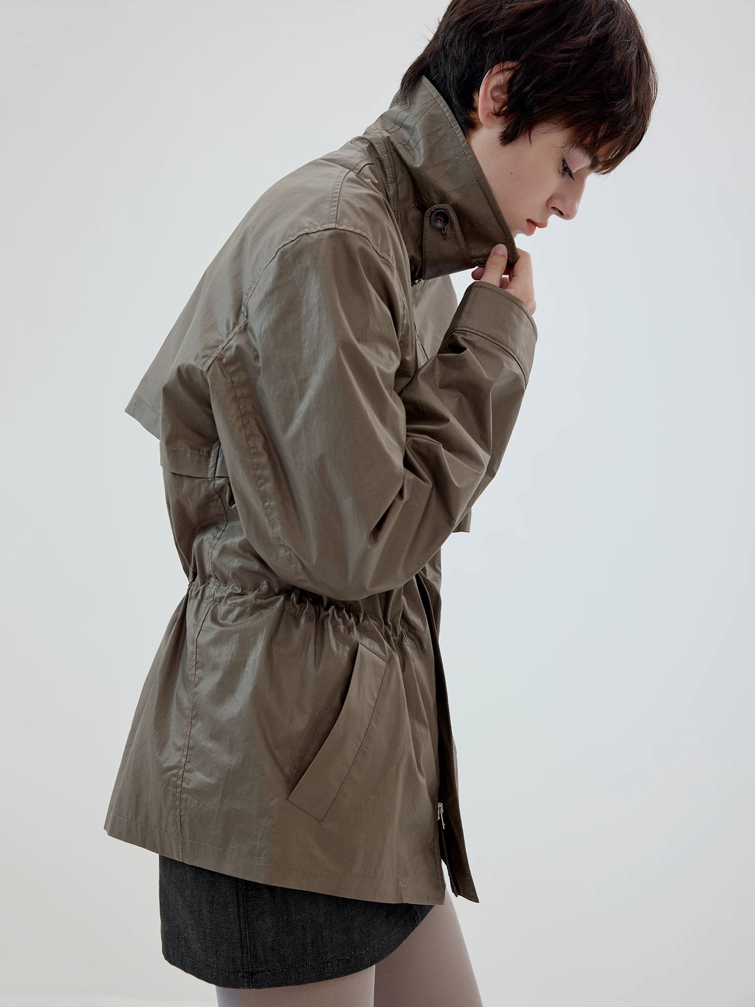 Stormcove Cinch-Waist Utility Jacket