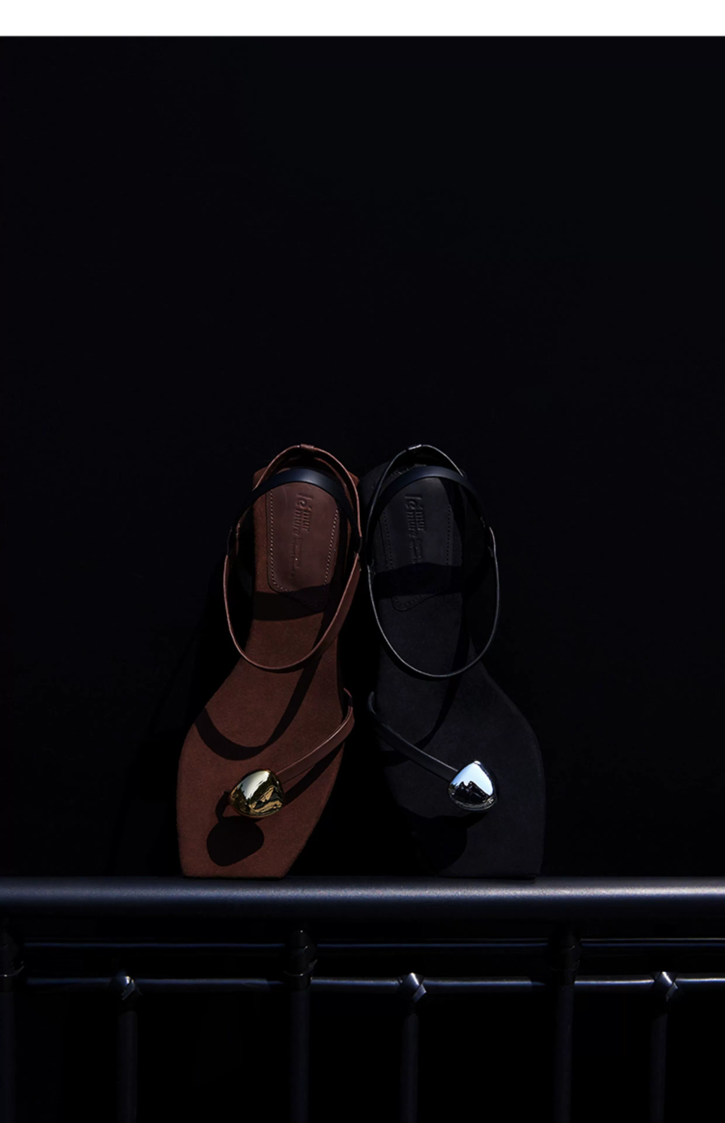 Brown Pointed Toe Slingback Flats