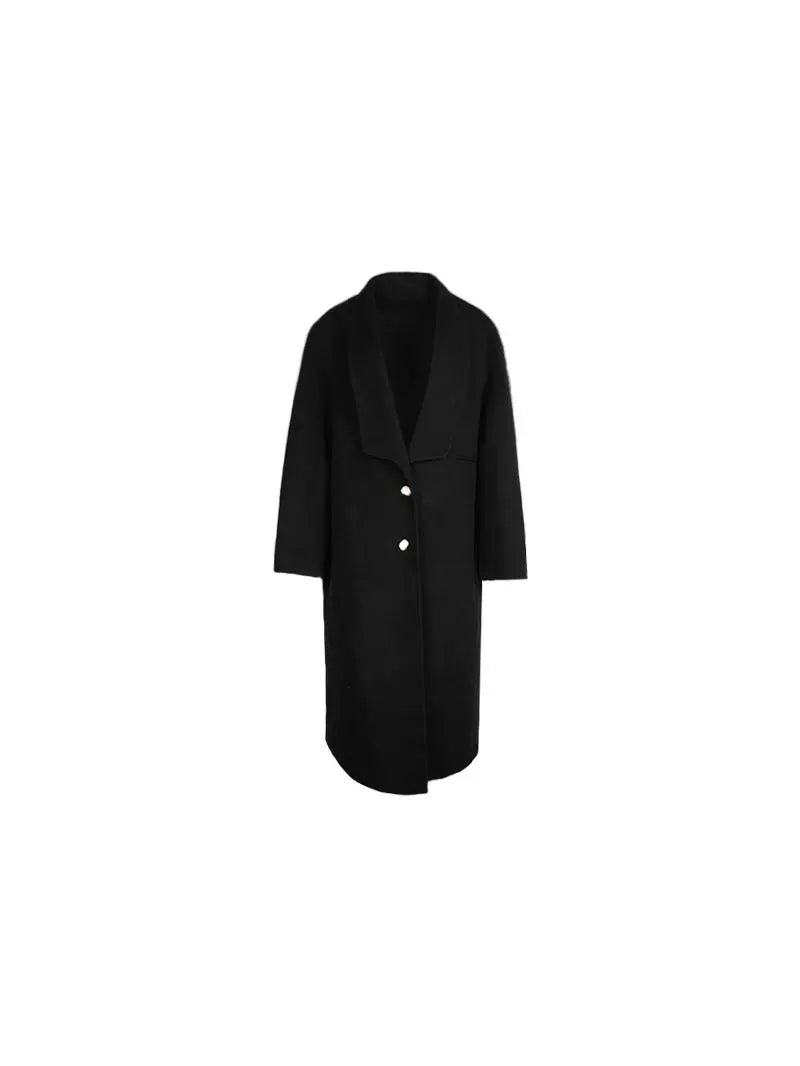 Single-Breasted Wool Coat