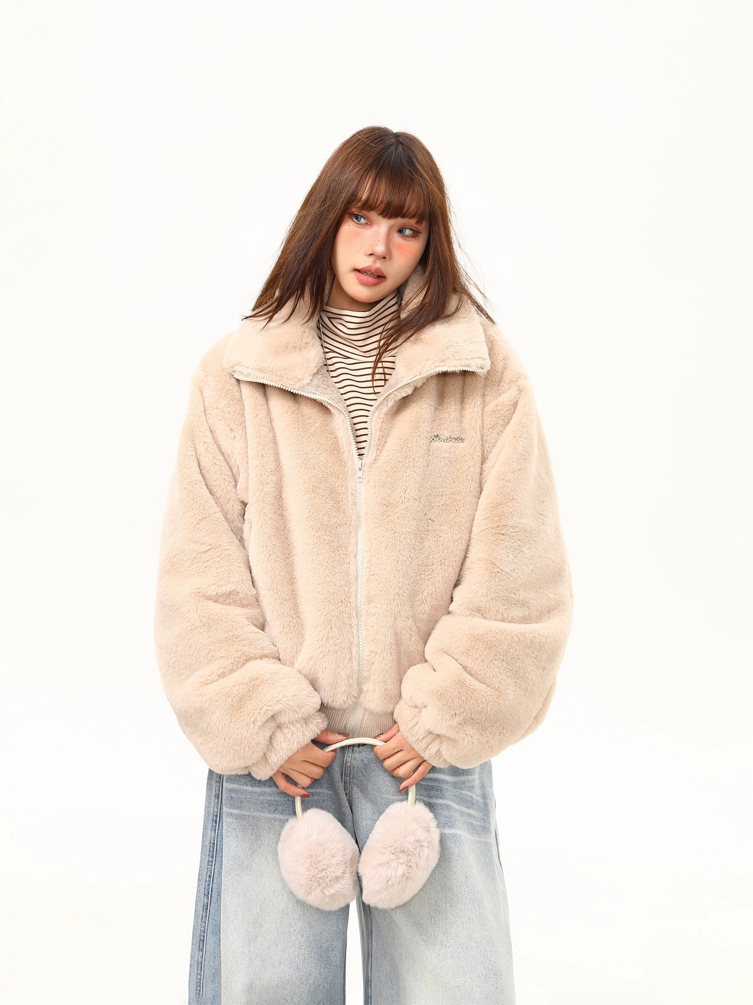 Marshmallow Cloud Fleece Zip Jacket
