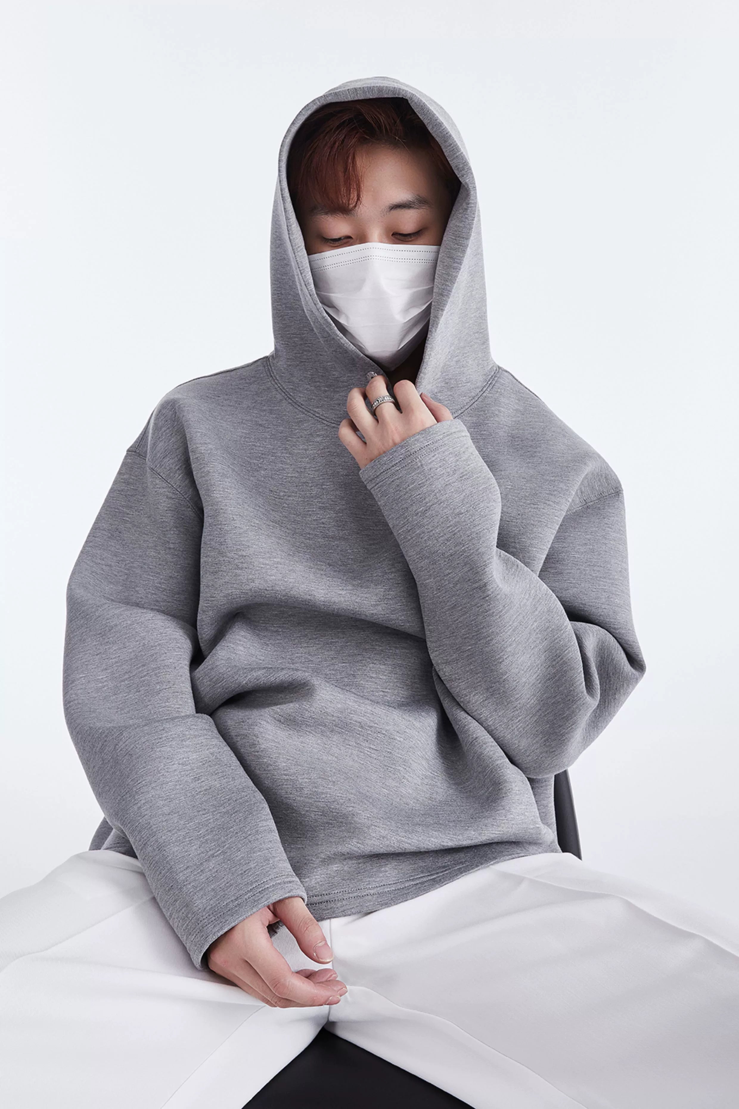 Oversized Fleece Hooded Sweatshirt