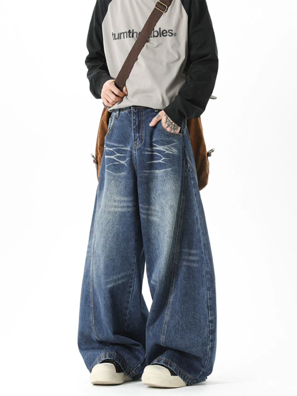 Ripple Wave Barrel Jeans
