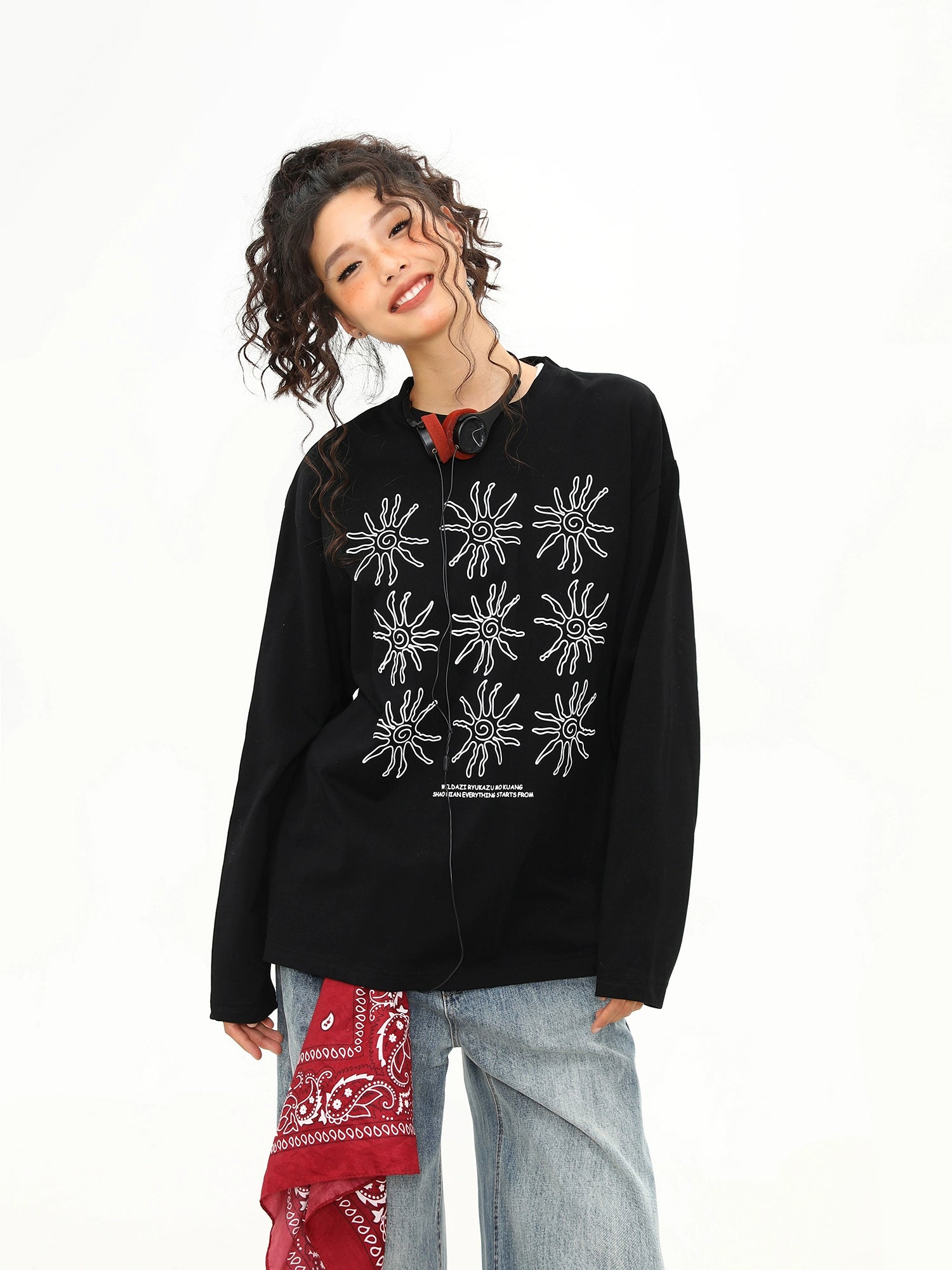 Solar Sketch Long Sleeve Tee