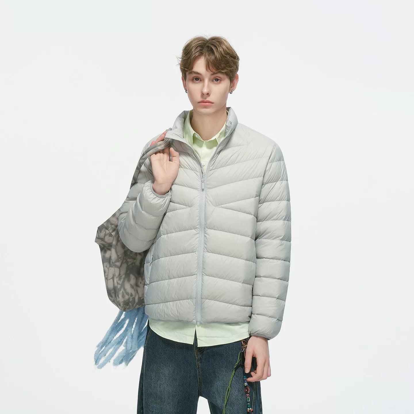 Frostbeam Dual-Tone Puffer Hoodie
