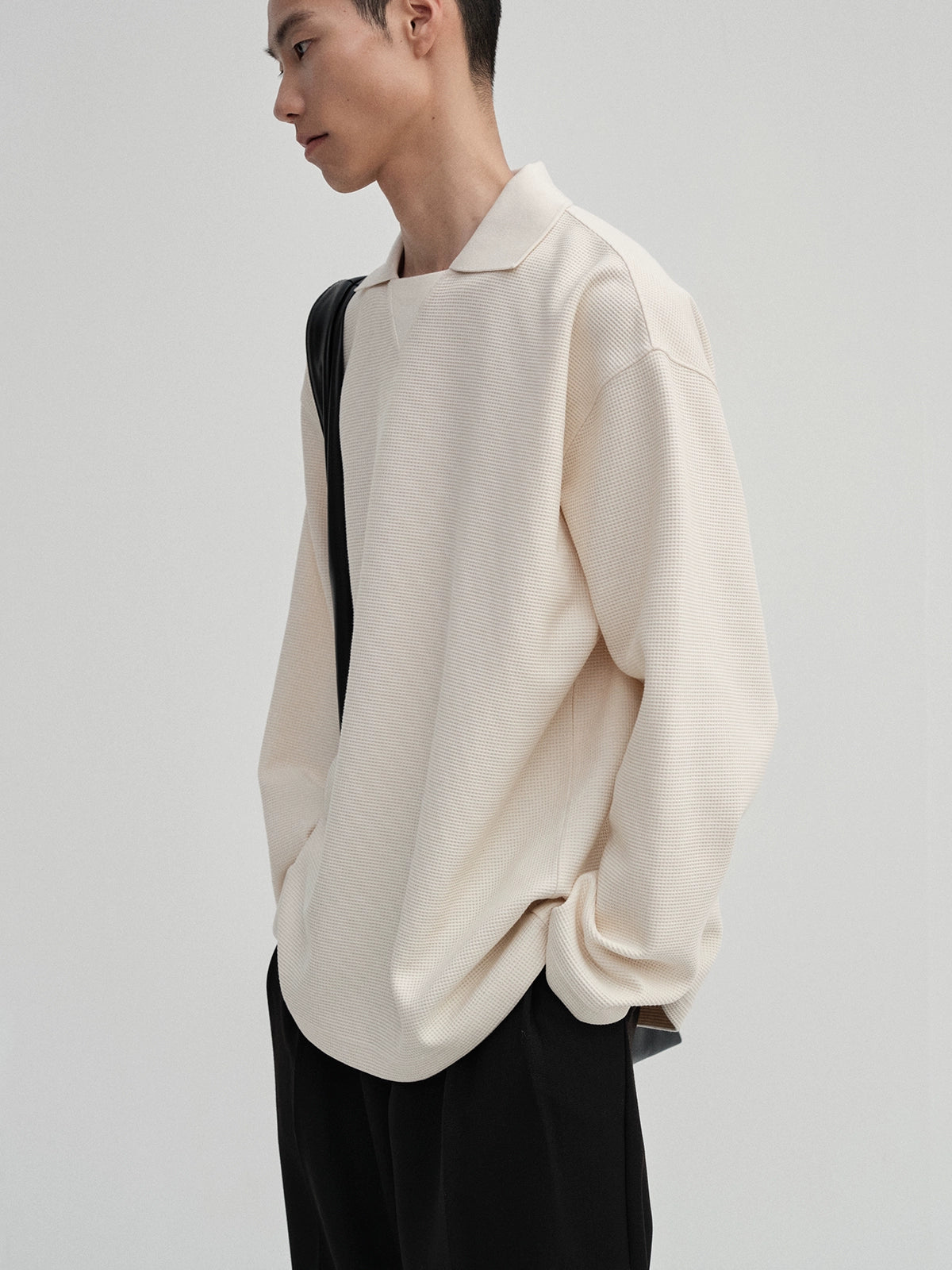 Square Neck Oversized Long Sleeve Top