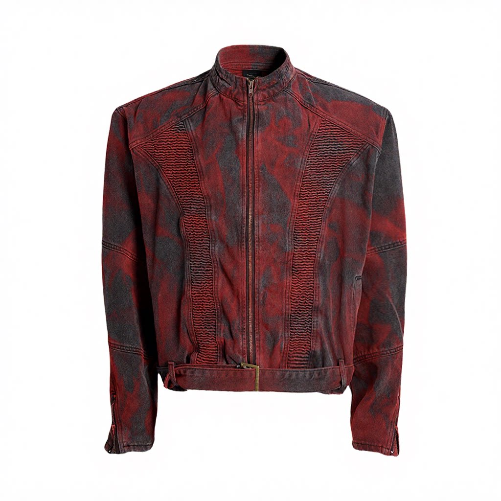 Inferno Drift Ruched Denim Jacket
