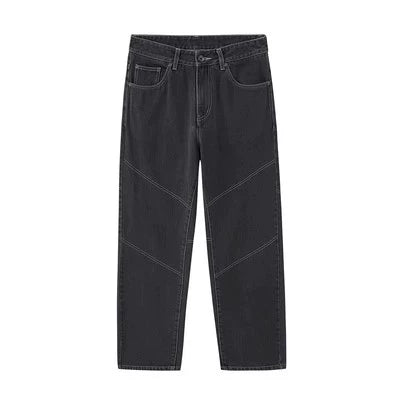 Smoky Black Washed Vintage Denim Jeans