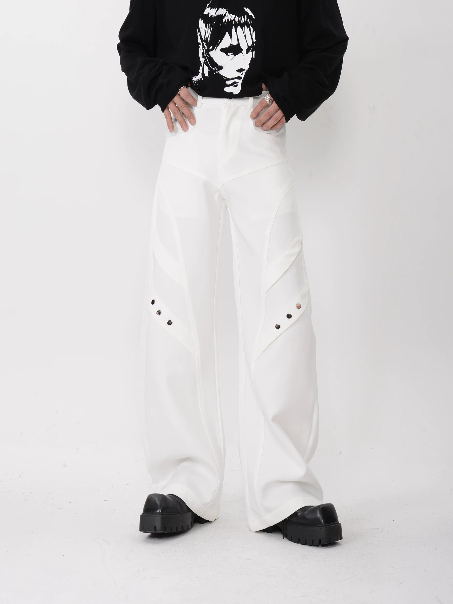 Polar Circuit Paneled Wide Trousers
