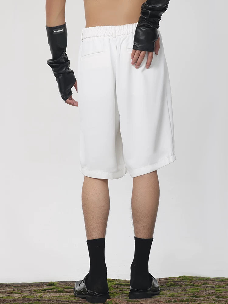 Ivory Arc Tailored Long Shorts