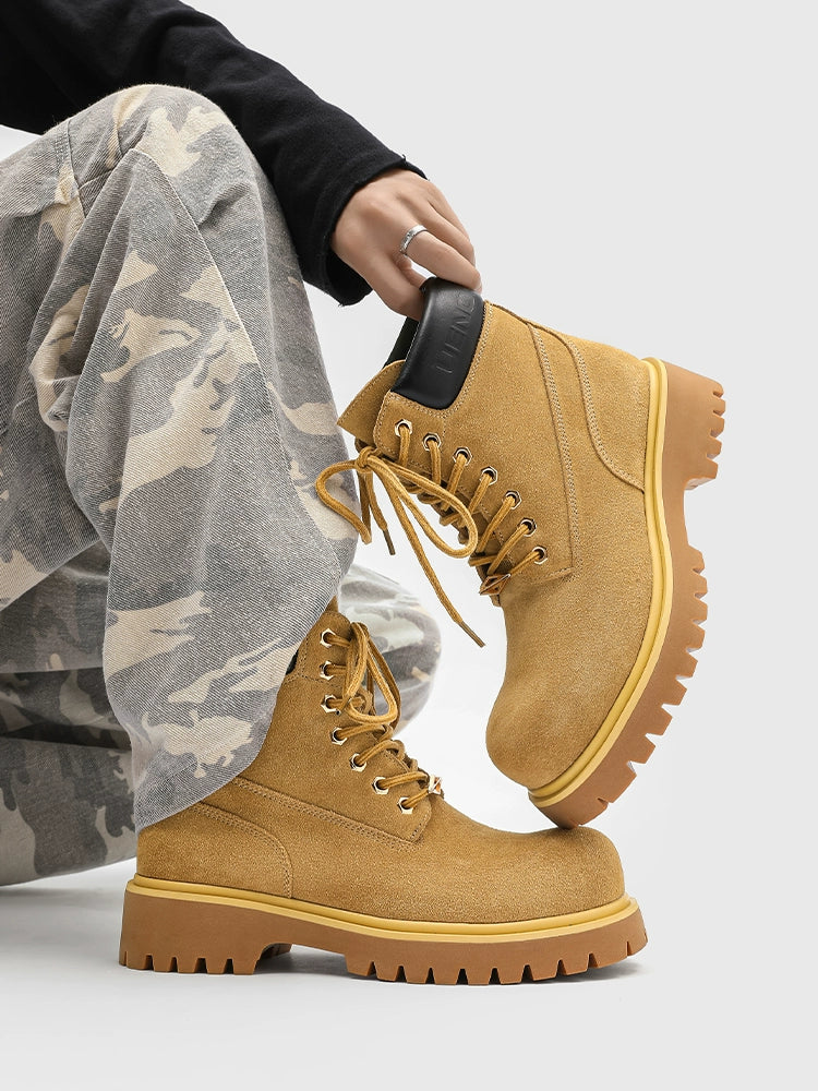 Suede Rugged Work Boots