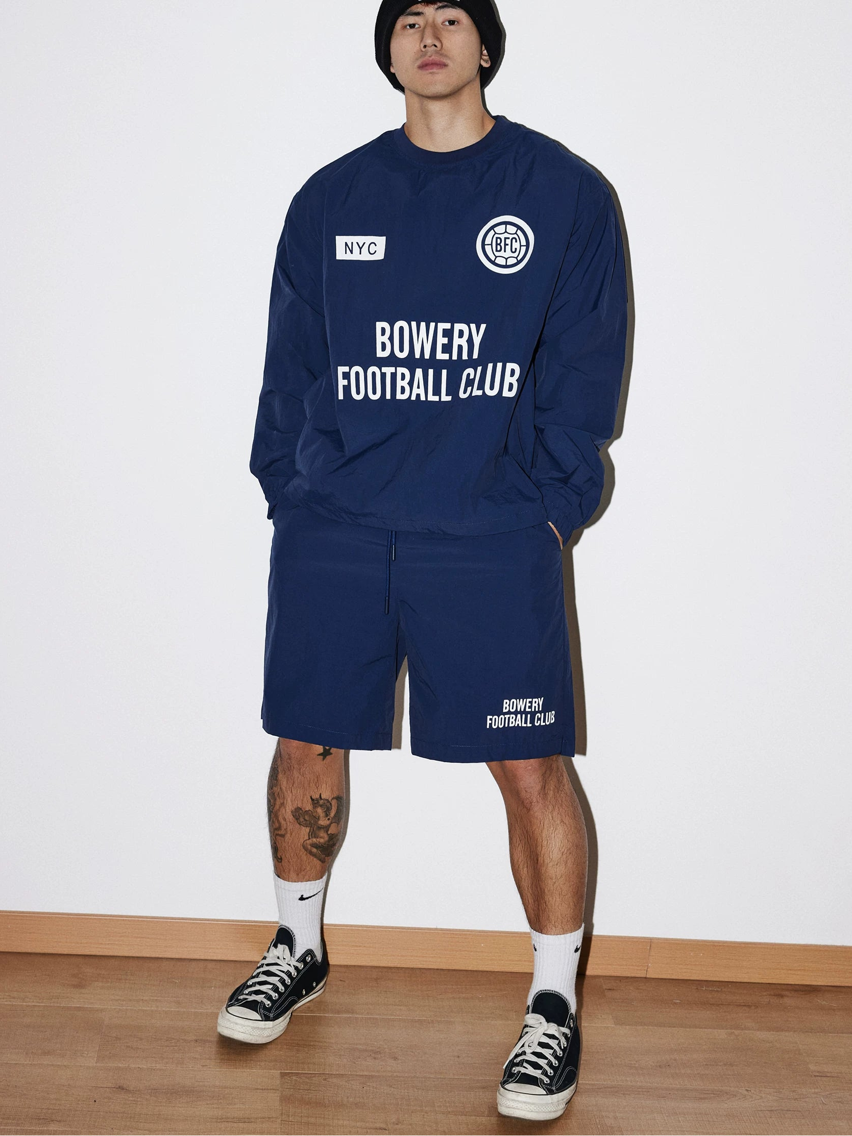 Bowery Pitch Training Sweatshirt and Short Setup
