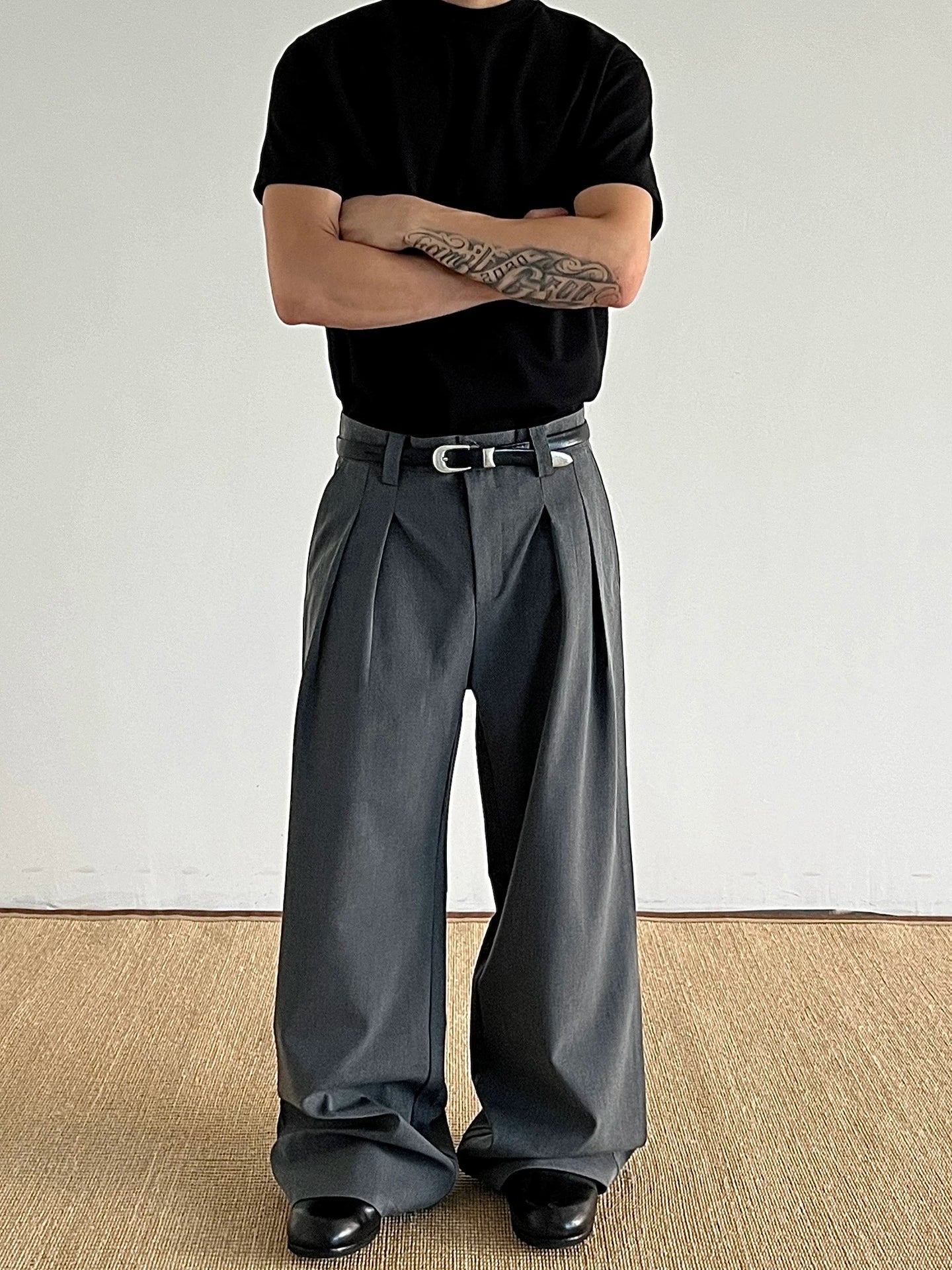 Obsidian Mist Pleated Trousers