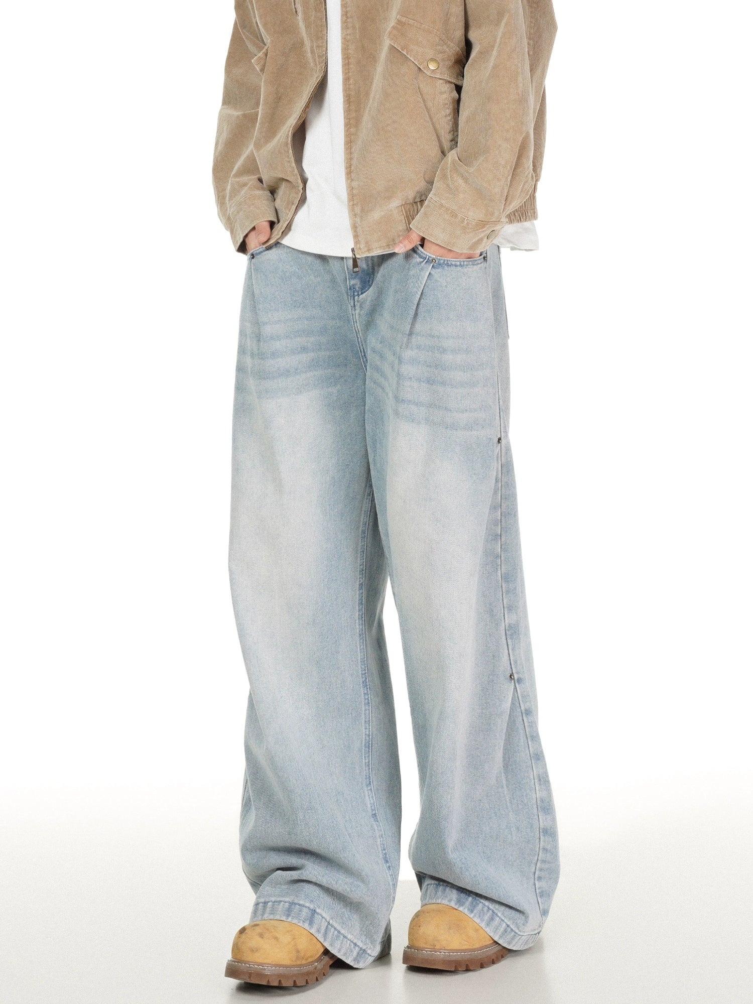 Glacier Wash Giant Leg Jeans