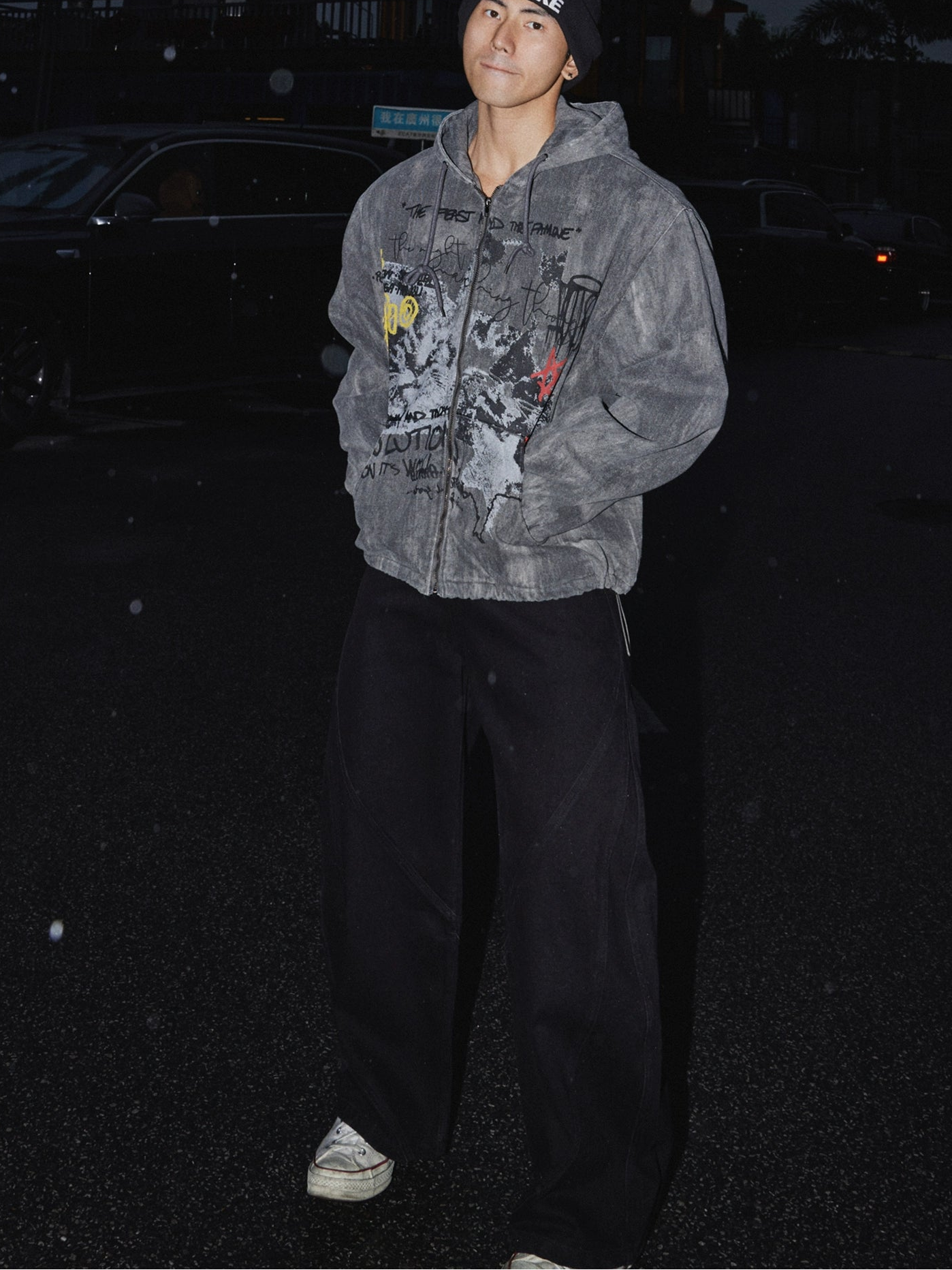 Riot Graffiti Zip Hoodie