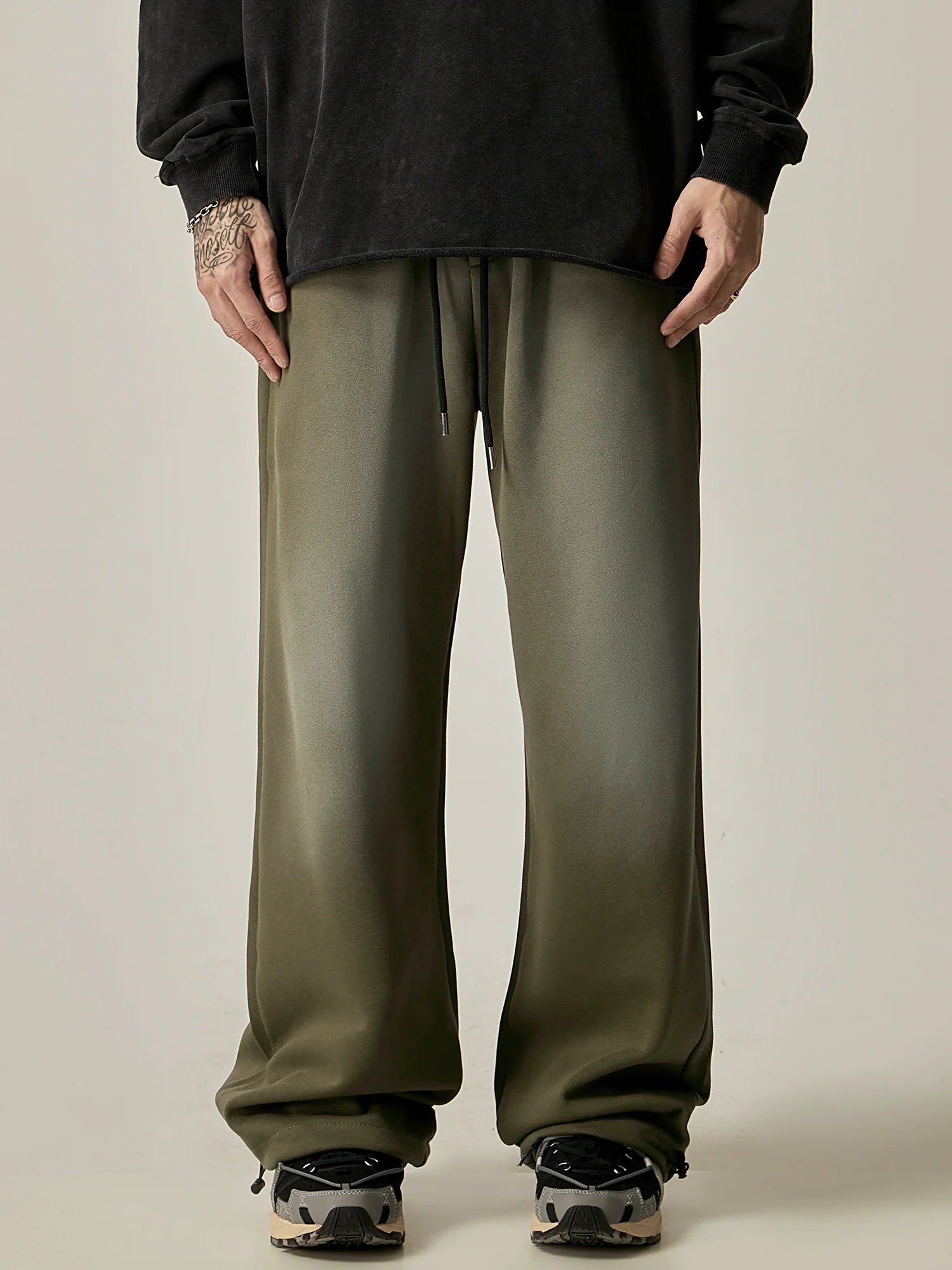 Silky Wide-Leg Drawstring Lounge Pants