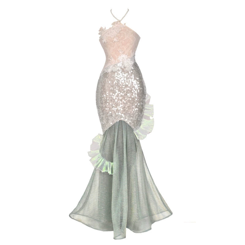 Polarized Gown Mermaid Dress