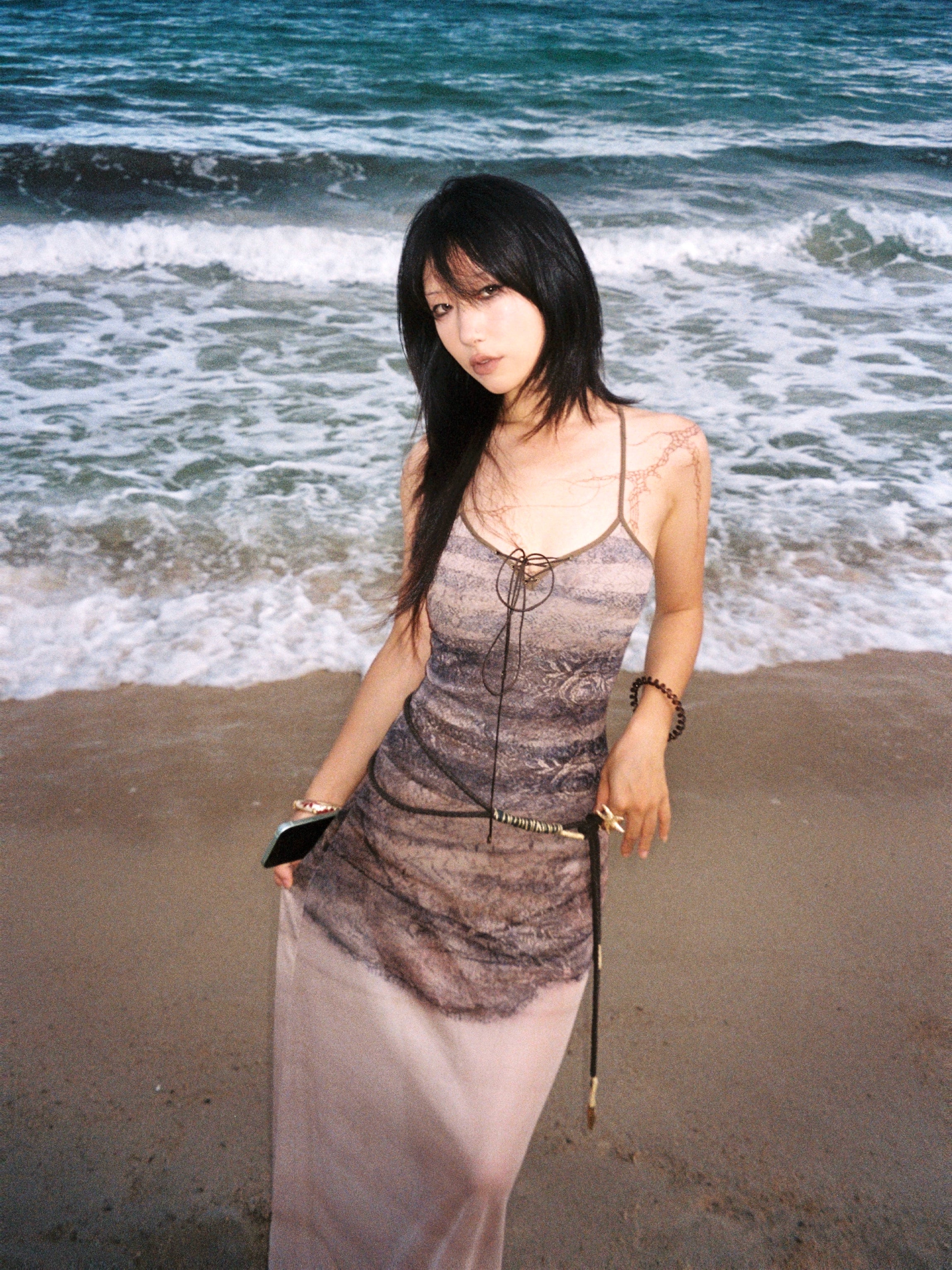 Desert Veil Sheer Maxi Dress