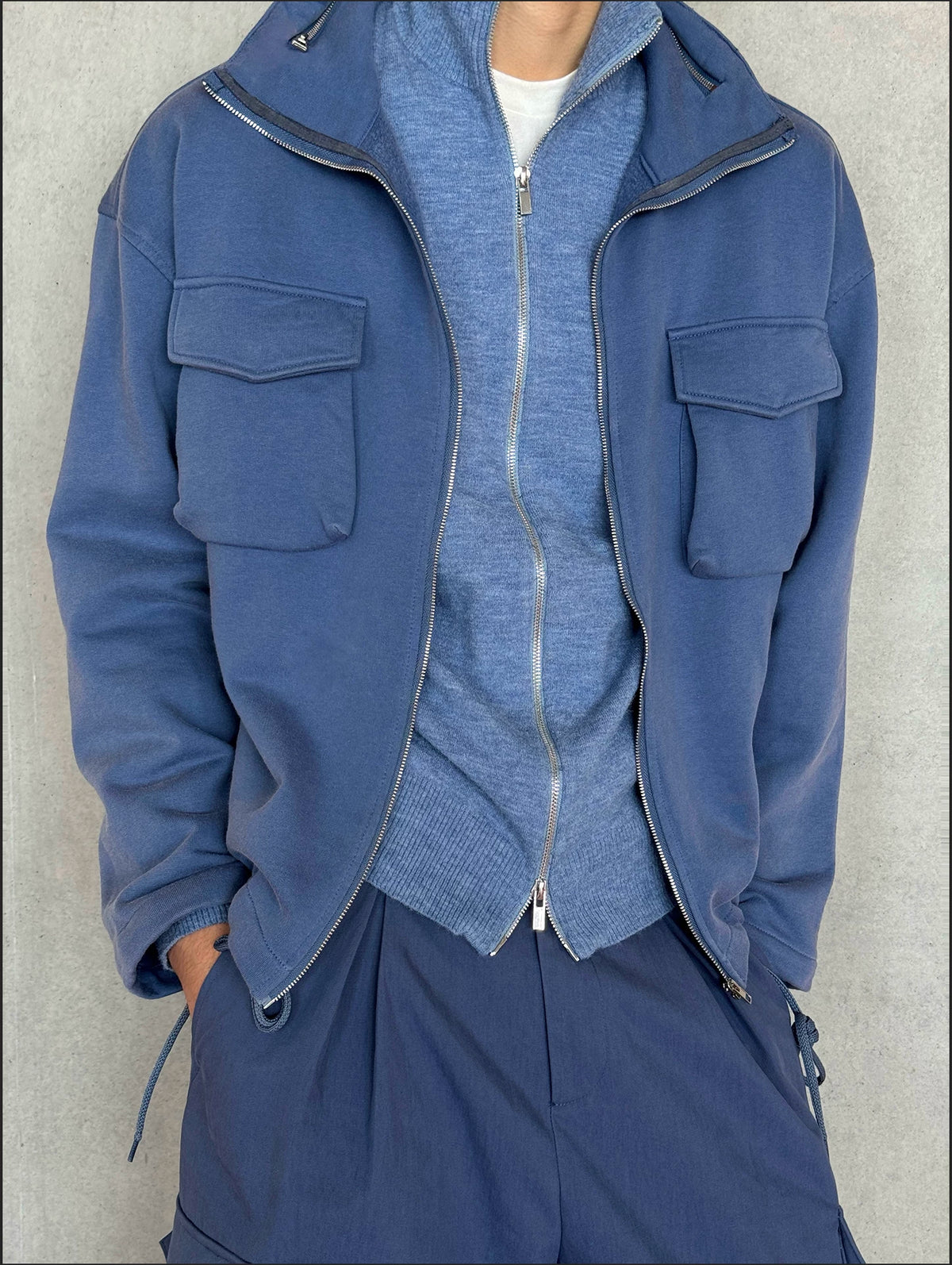 Skyline Zip Knit Cardigan