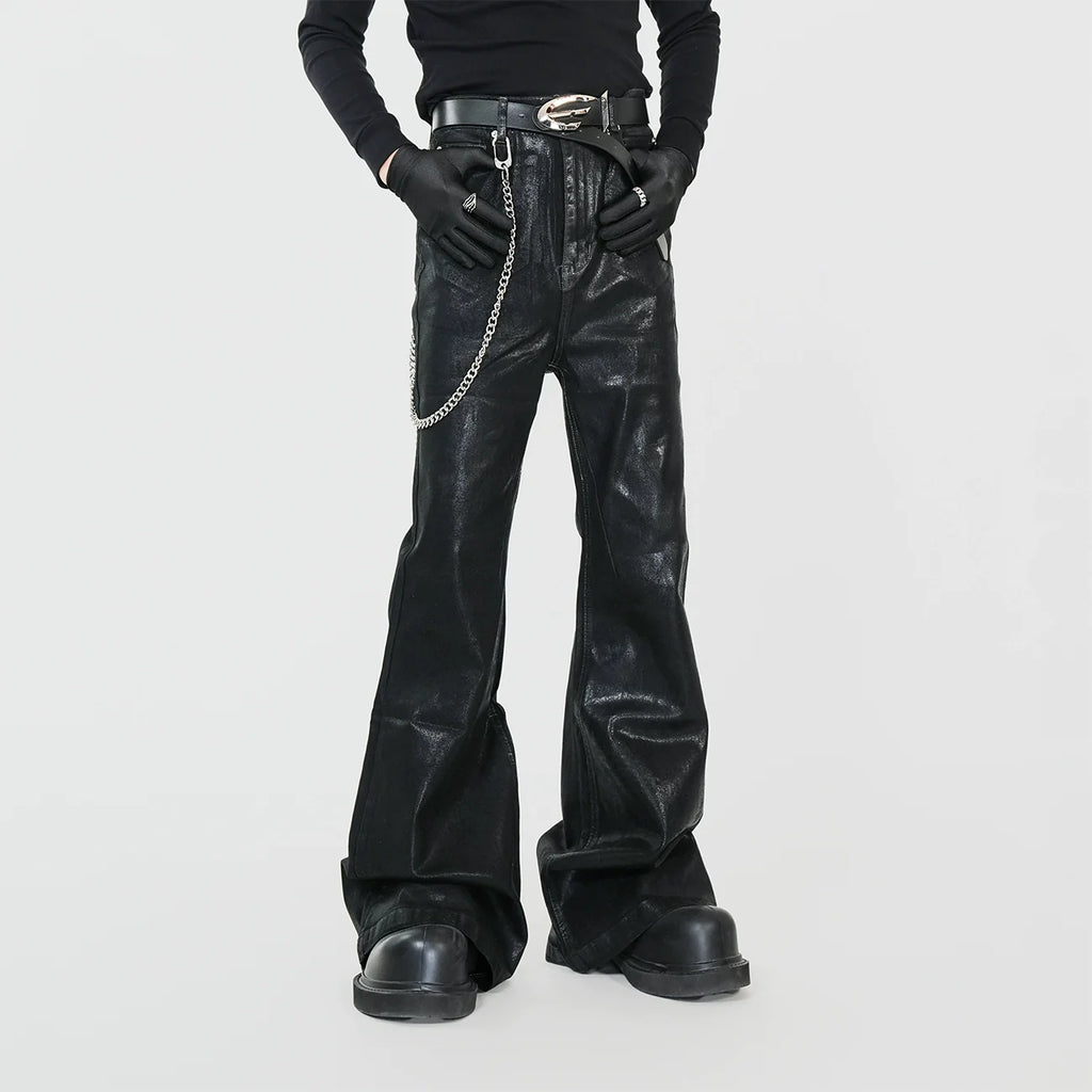 Nightfall Sheen Flared Jeans by VE2 | Chiclara