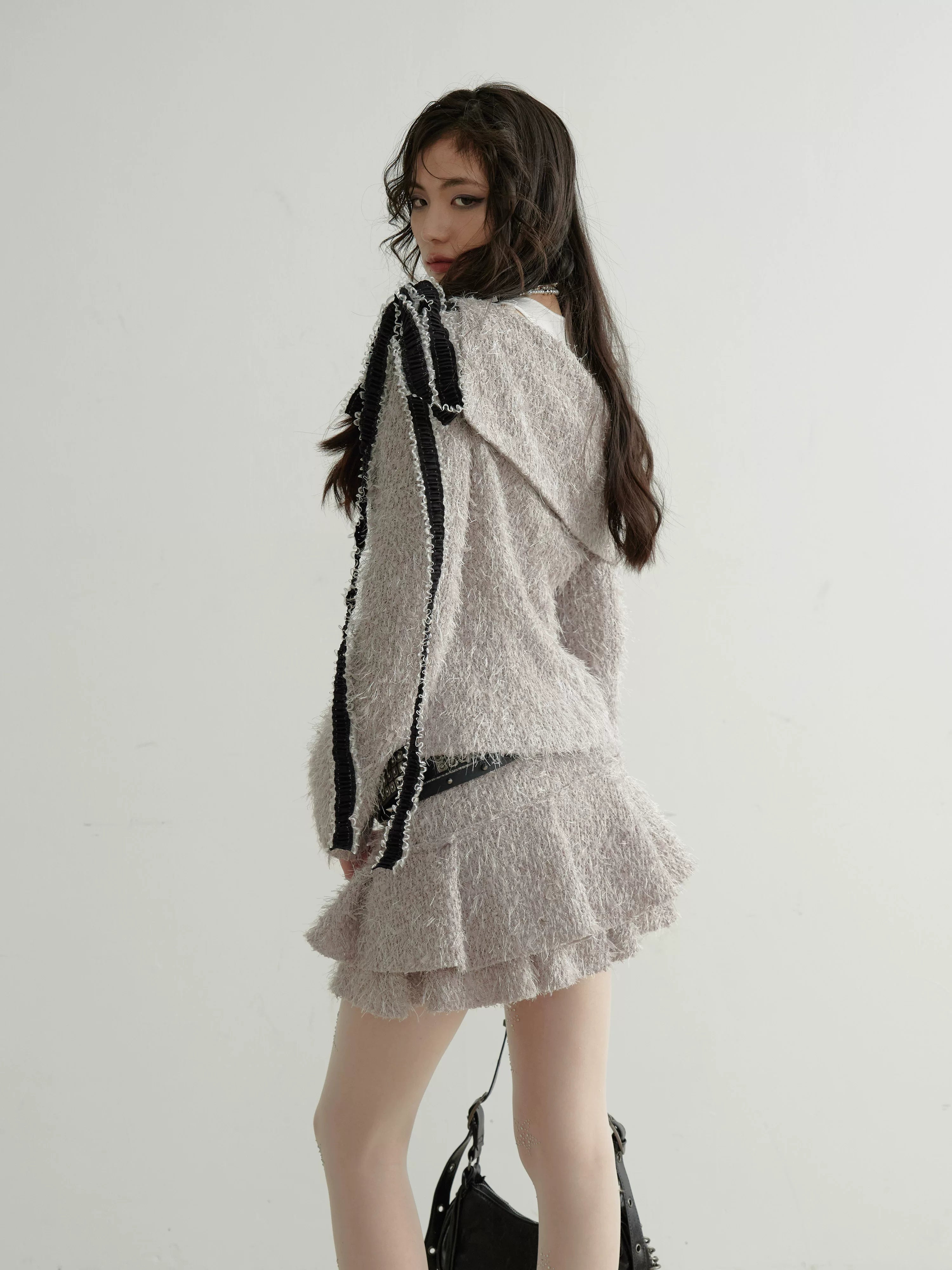 Frost Ribbon Off-Shoulder Top