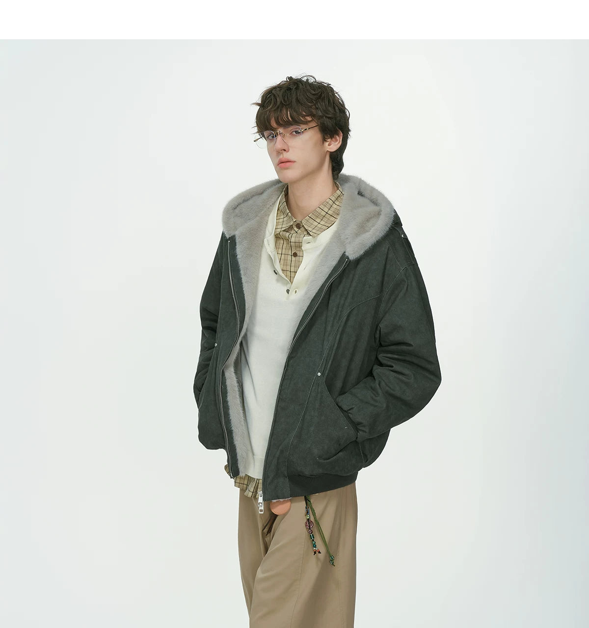 Frostcore Sherpa Hooded Bomber Jacket