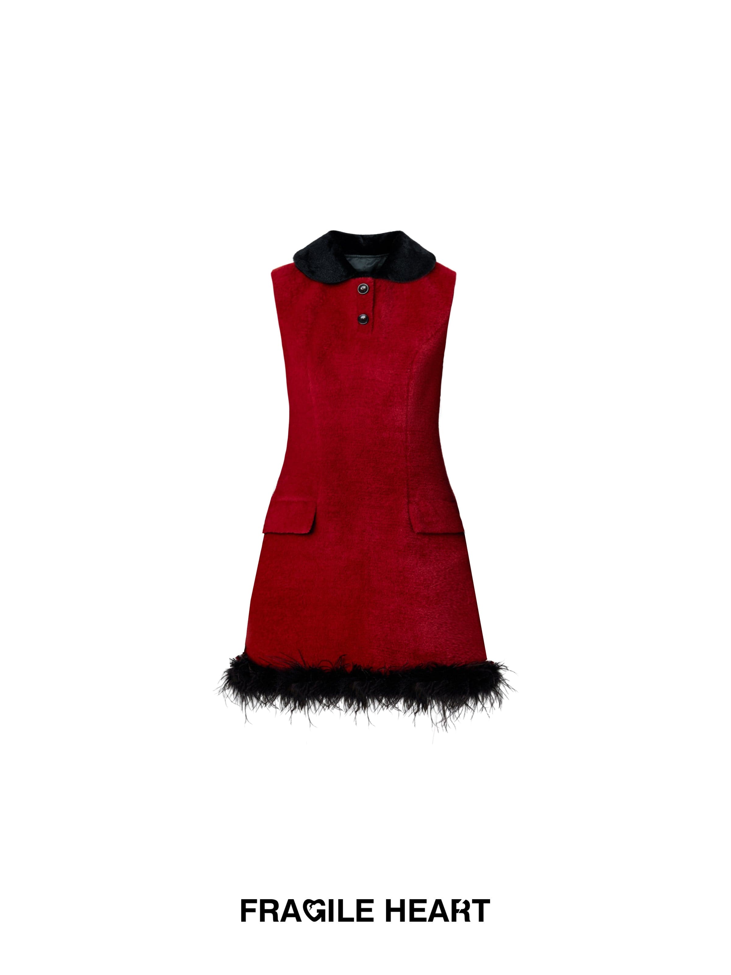 Layered Vest Dress For Autumn-Winter - chiclara