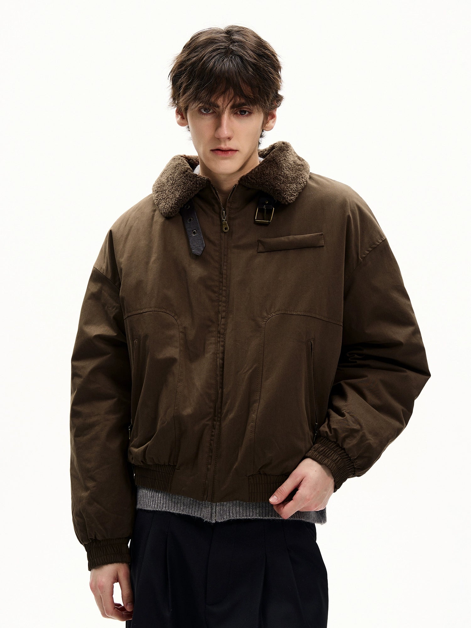 Timber Aviator Sherpa Collar Jacket