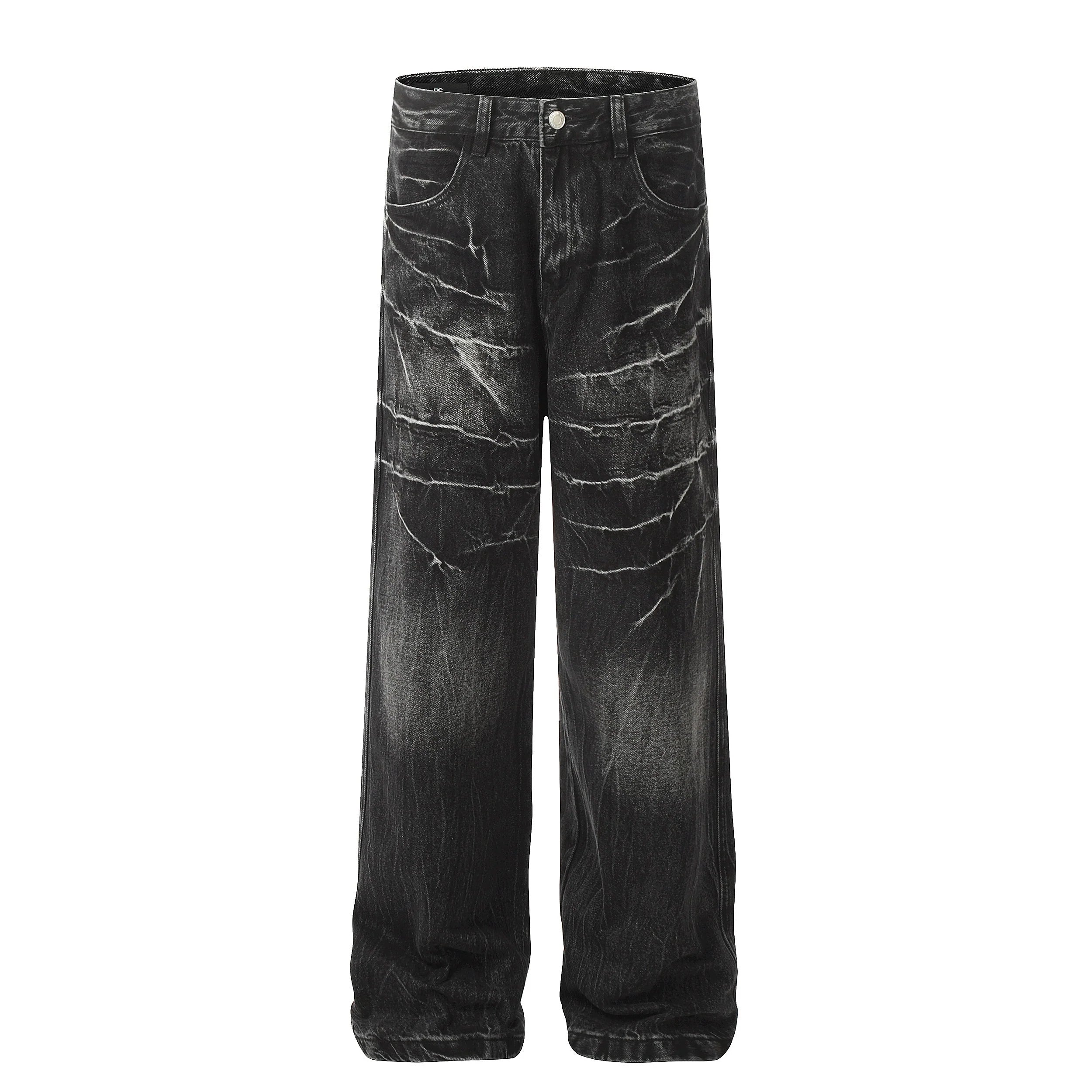 Midnight Shatter Wide Leg Jeans