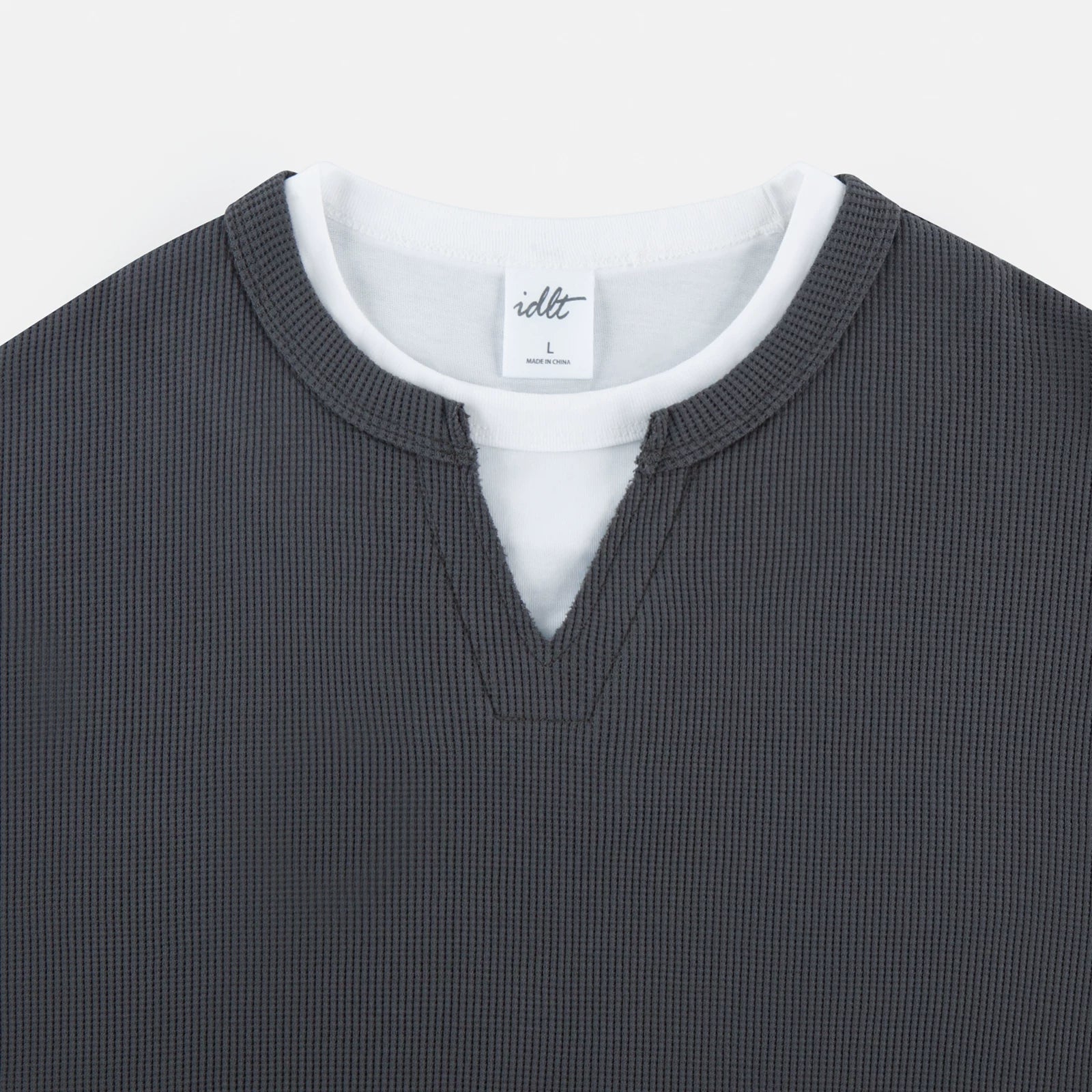 Layernotch Waffle Long Sleeve Tee