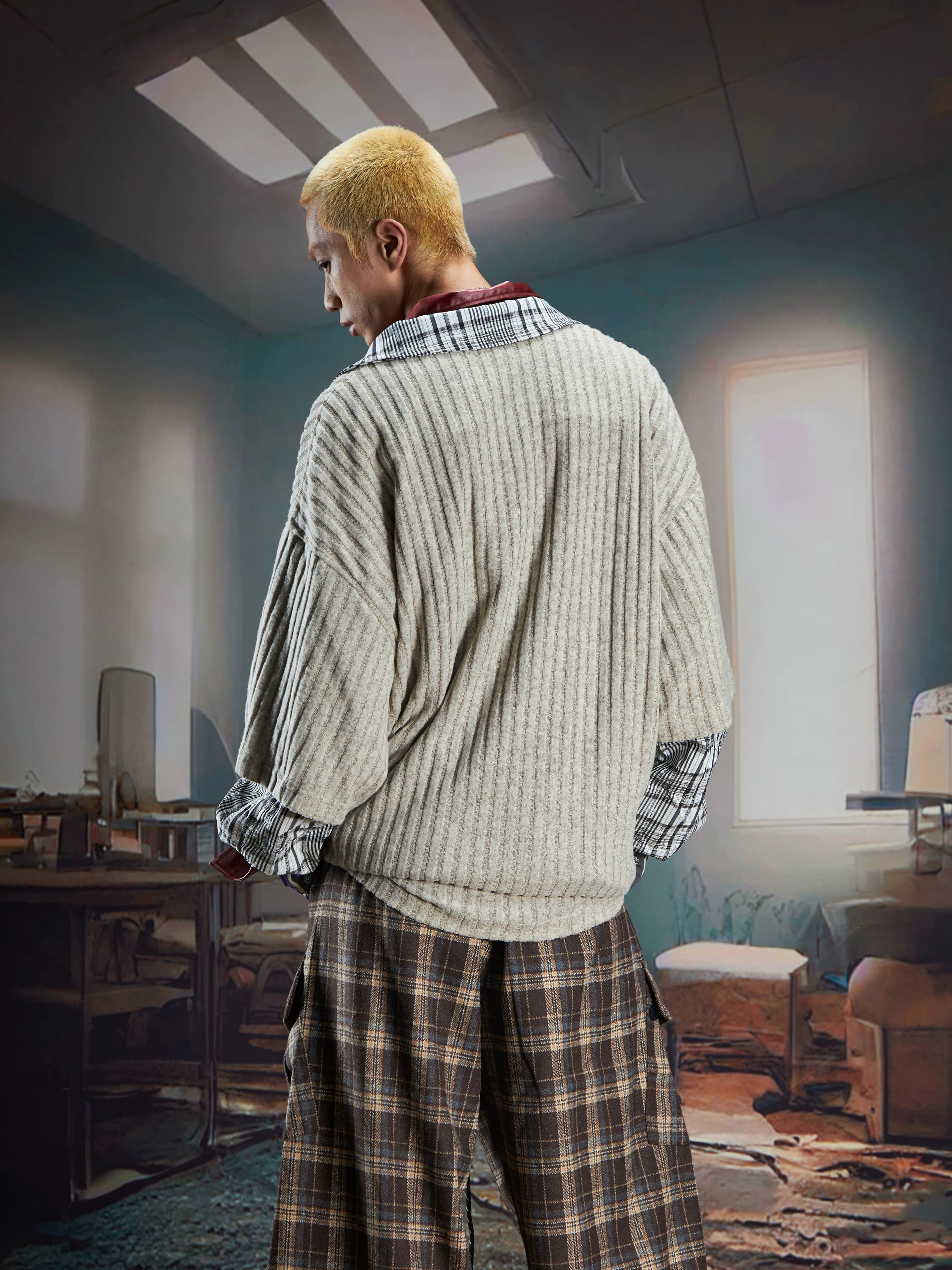 Harvest Patchwork Plaid Nomad Pullover