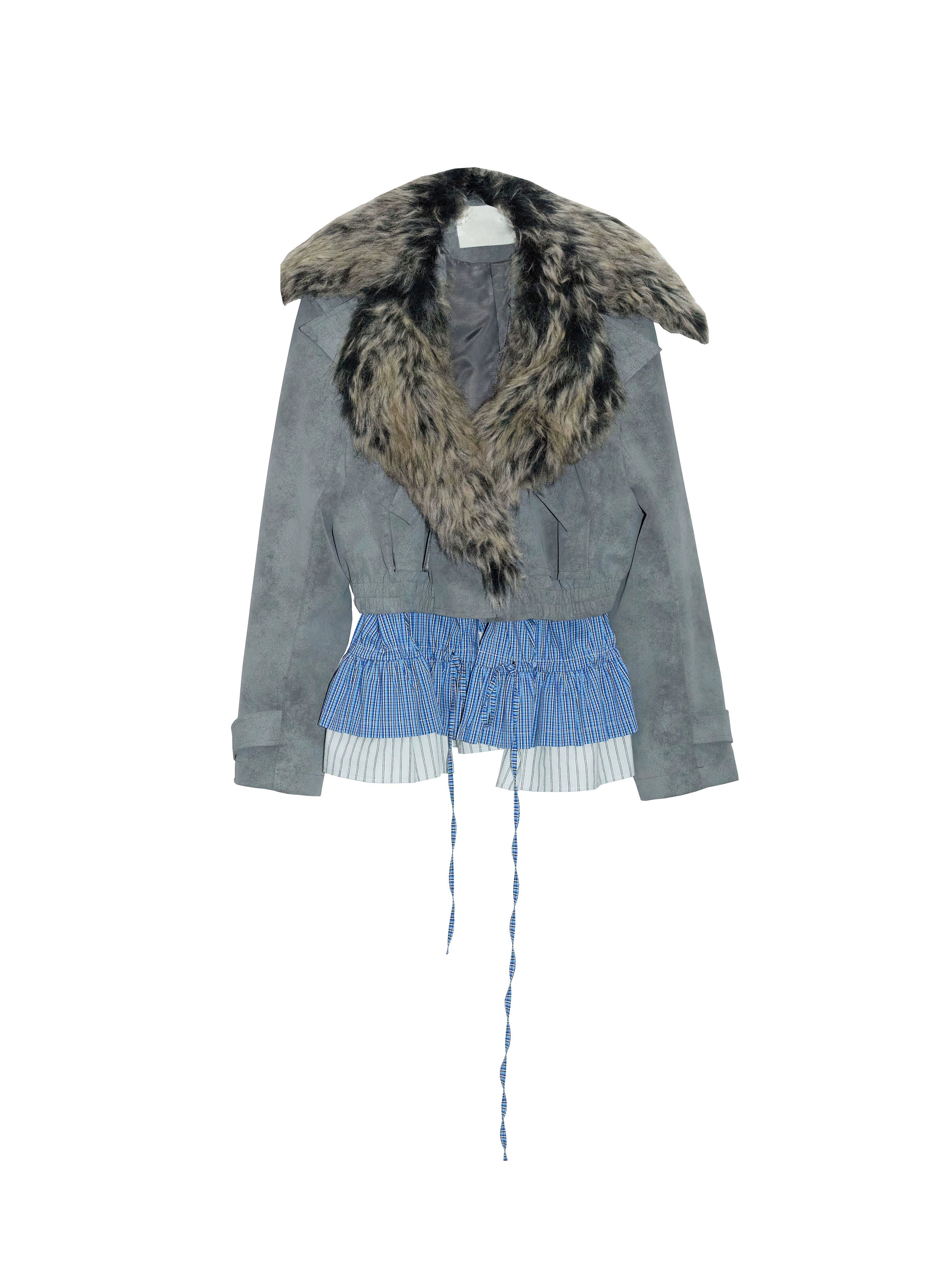 Frosted Wolf Pleat Hybrid Jacket